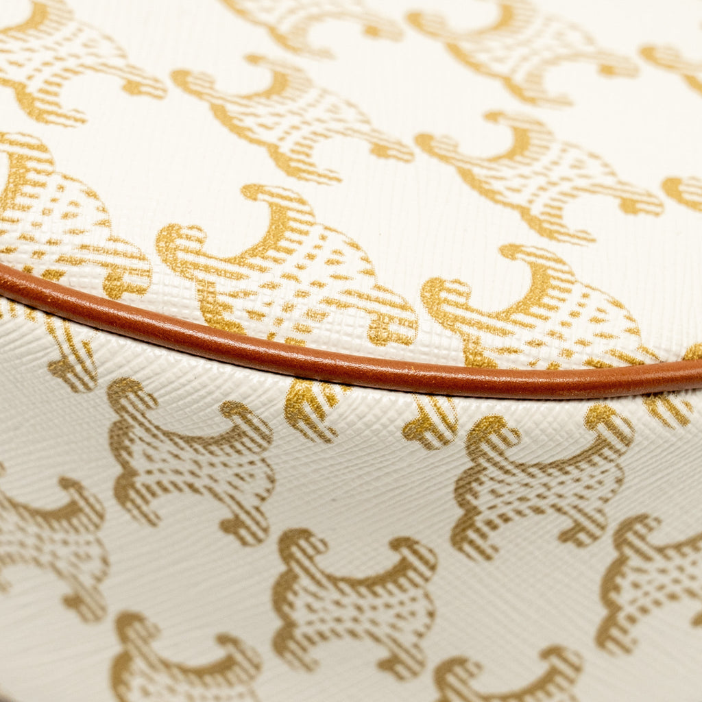 celine-meduim-ava-bag-triomphe-canvas-calfskin-white-brown-ghw