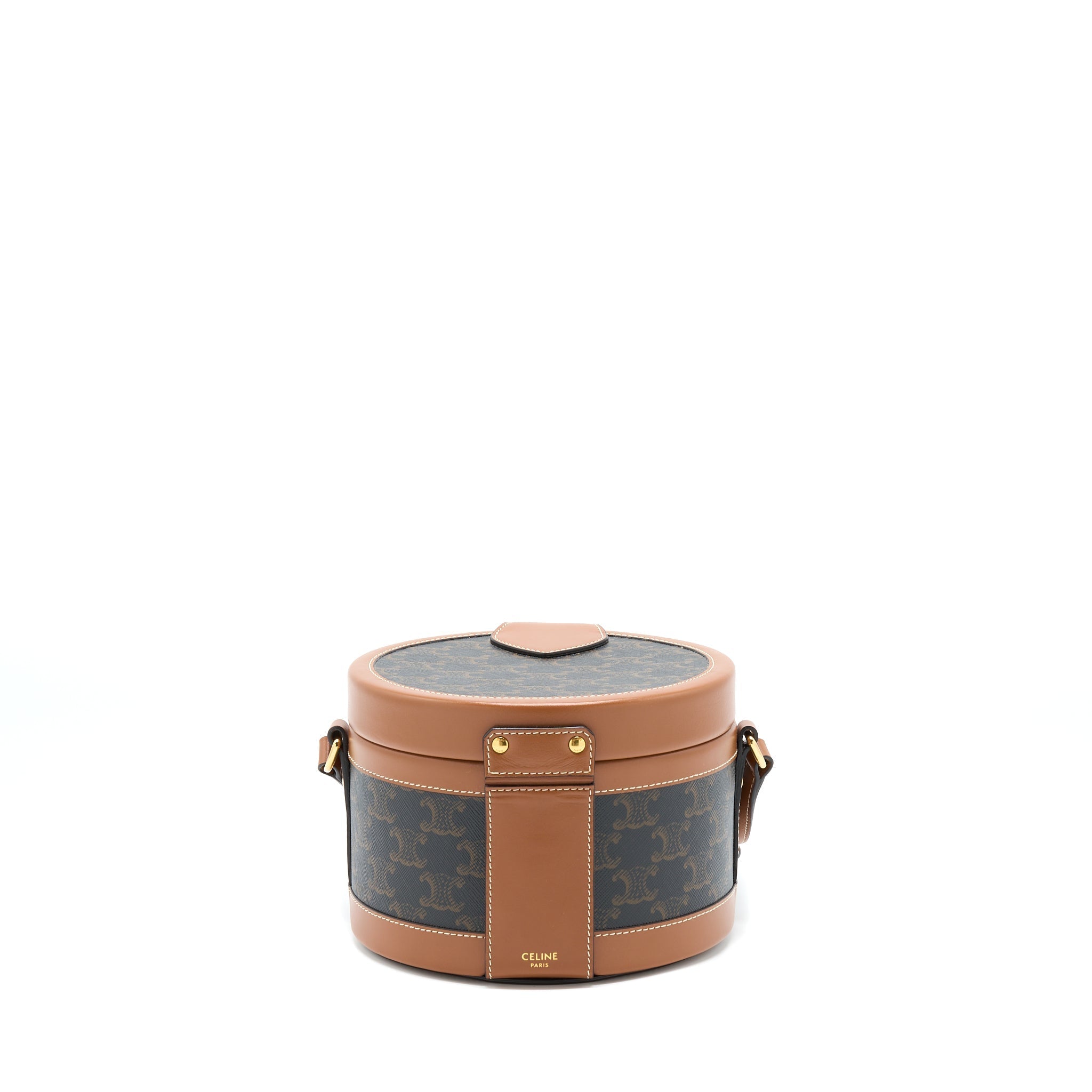 celine-medium-tambour-bag-triomphe-canvas-and-calfskin-tan-ghw