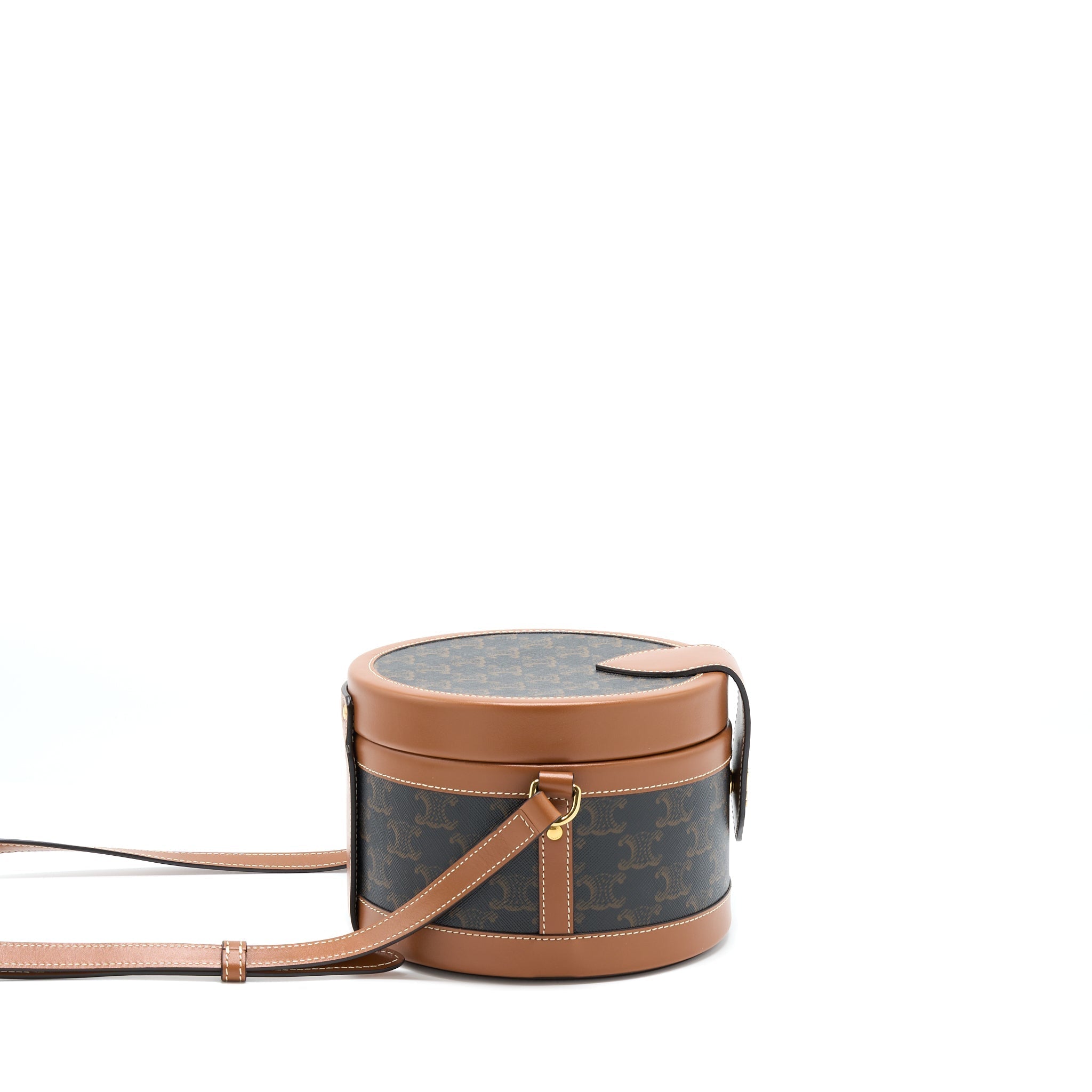 celine-medium-tambour-bag-triomphe-canvas-and-calfskin-tan-ghw