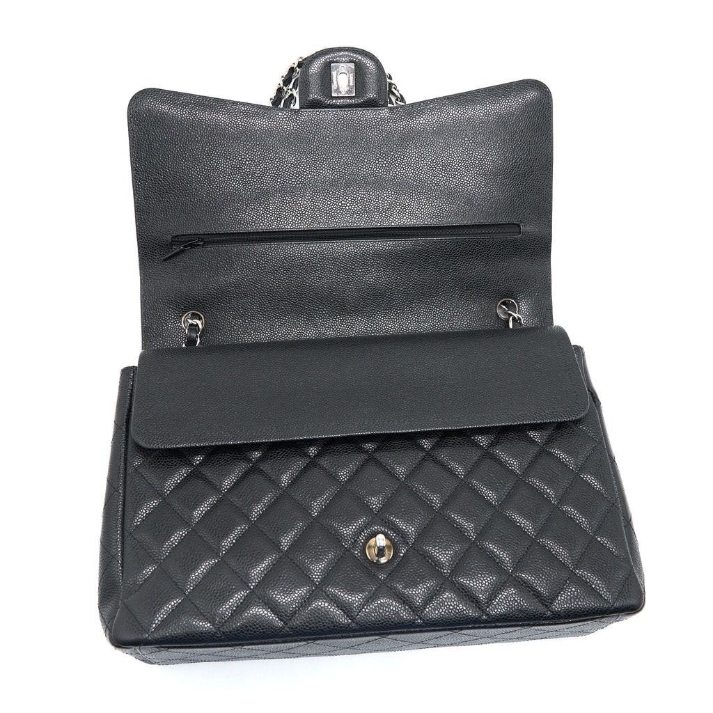 chanel-maxi-flap-bag-caviar-black-shw-1