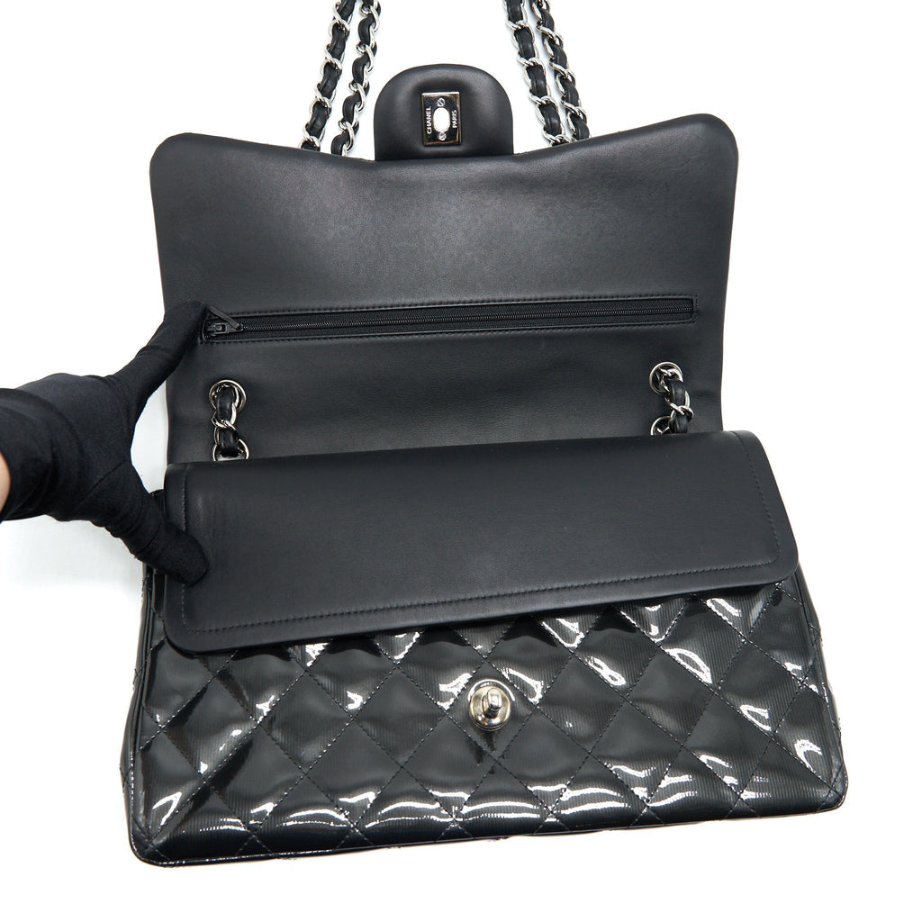 chanel-classic-flap-bag-jumbo-patent-black-shw