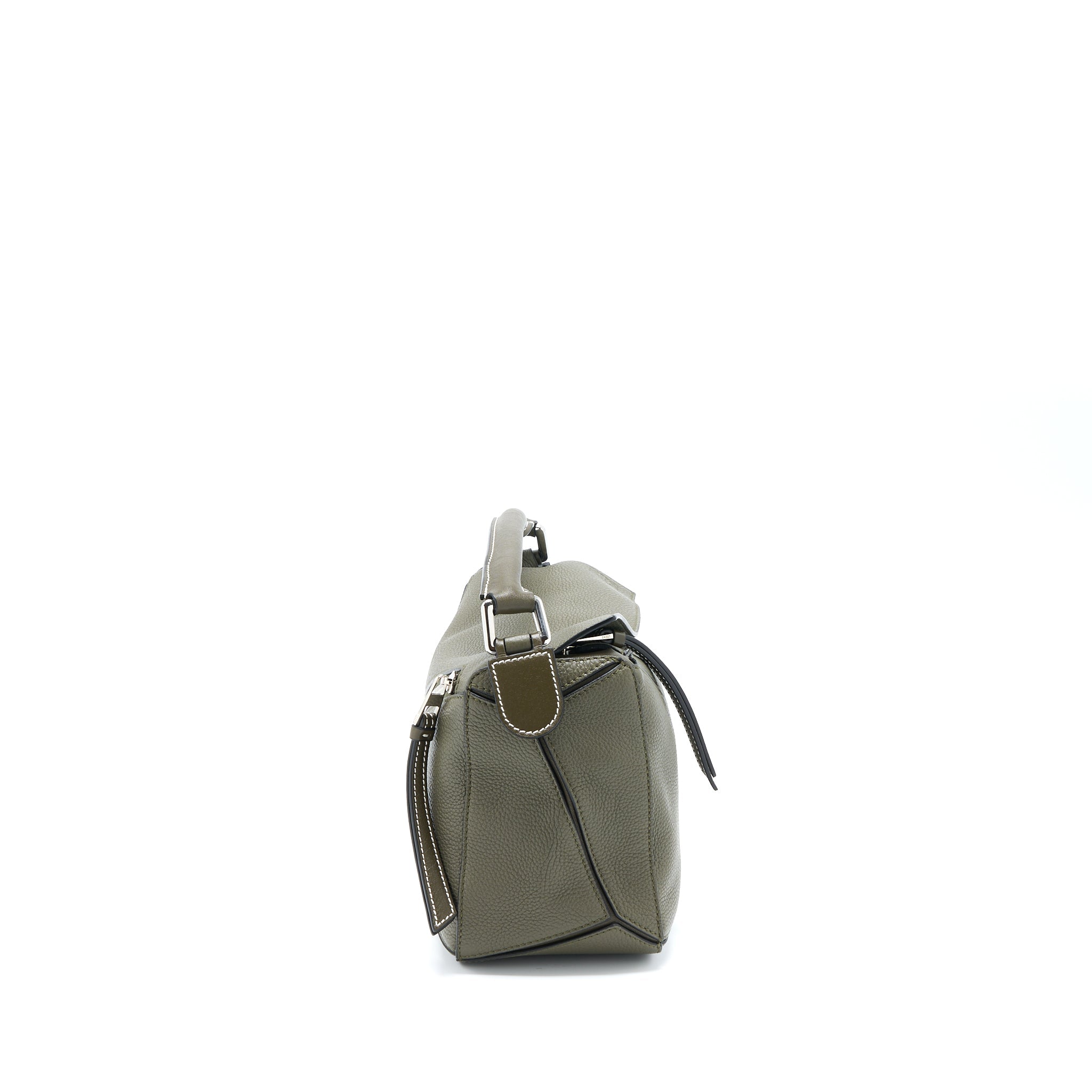 loewe-small-puzzle-bag-grained-calfskin-dark-khaki-green-shw