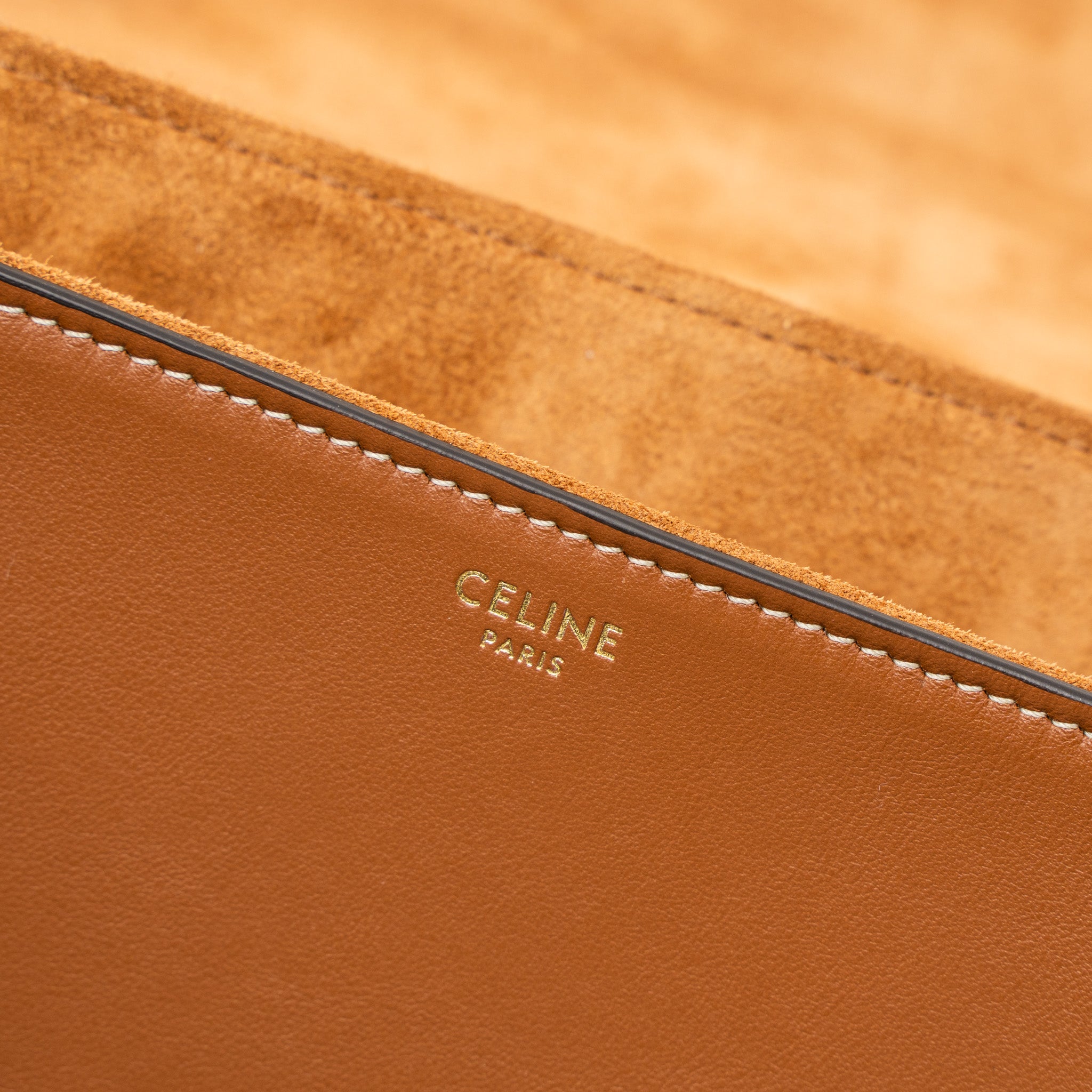 celine-16-medium-soft-calfskin-tan-ghw