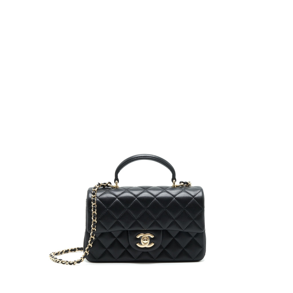 chanel-22p-top-handle-mini-rectangular-flap-bag-lambskin-black-lghw