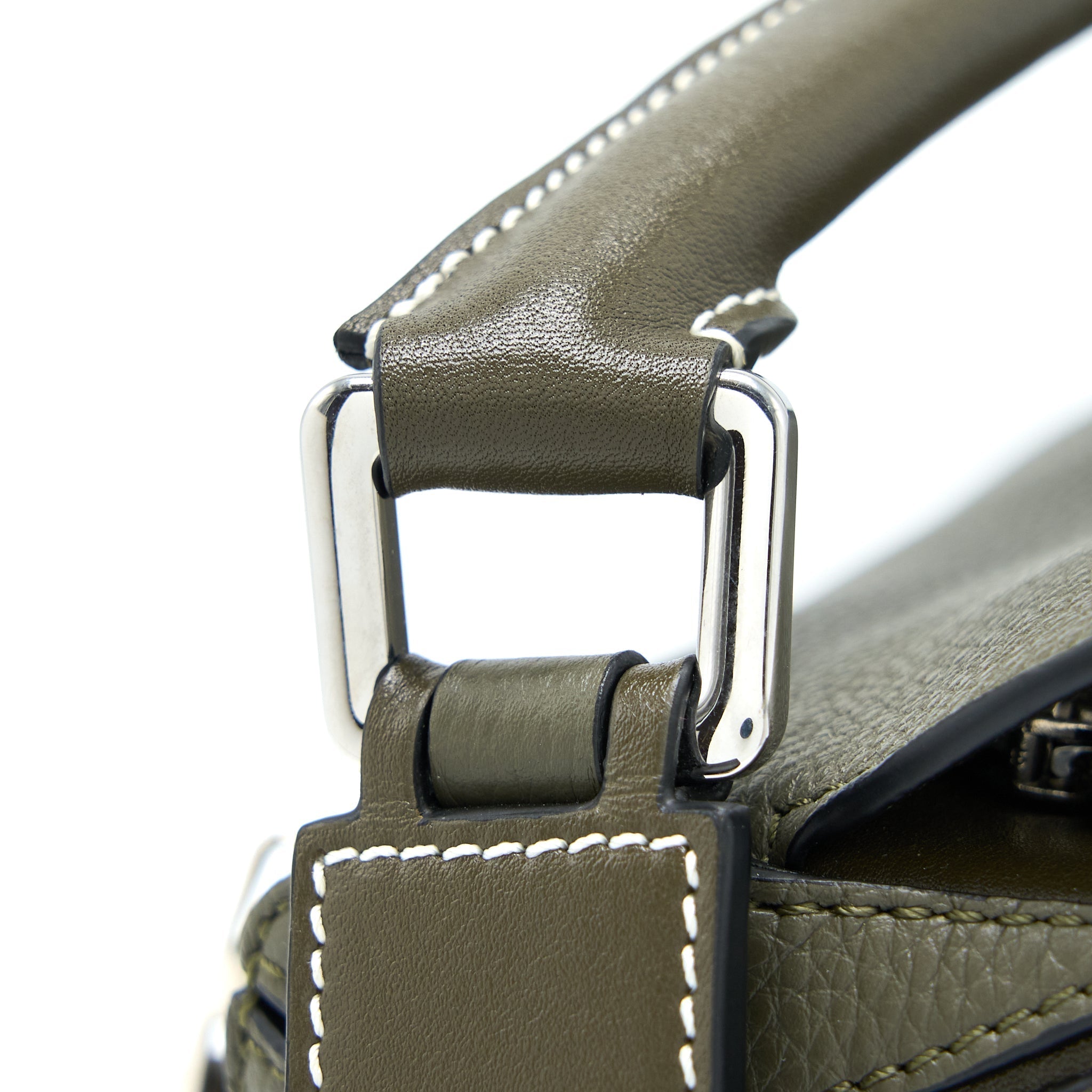 loewe-small-puzzle-bag-grained-calfskin-dark-khaki-green-shw
