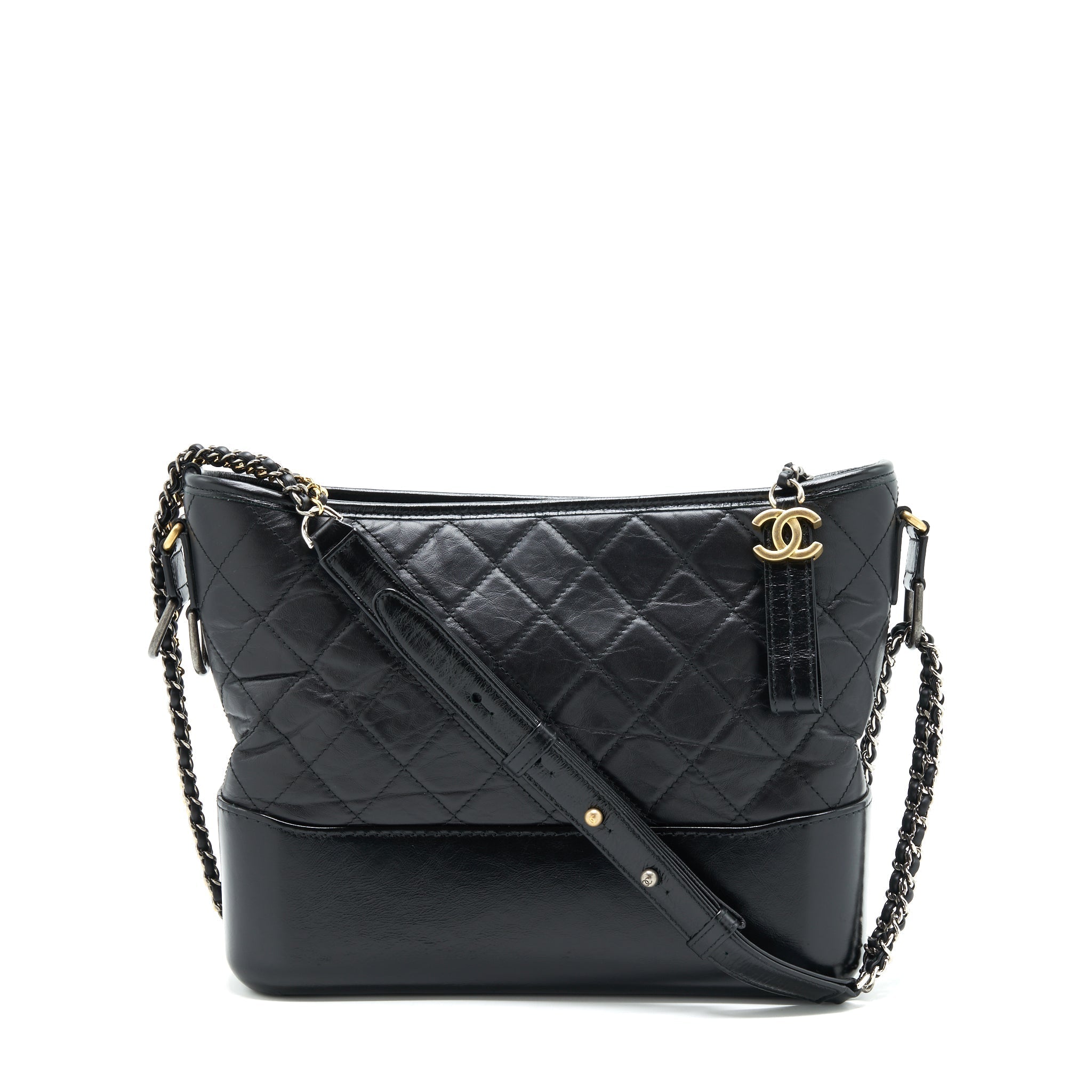 chanel-large-hobo-gabrielle-bag-black-with-gold-and-sliver-hardware