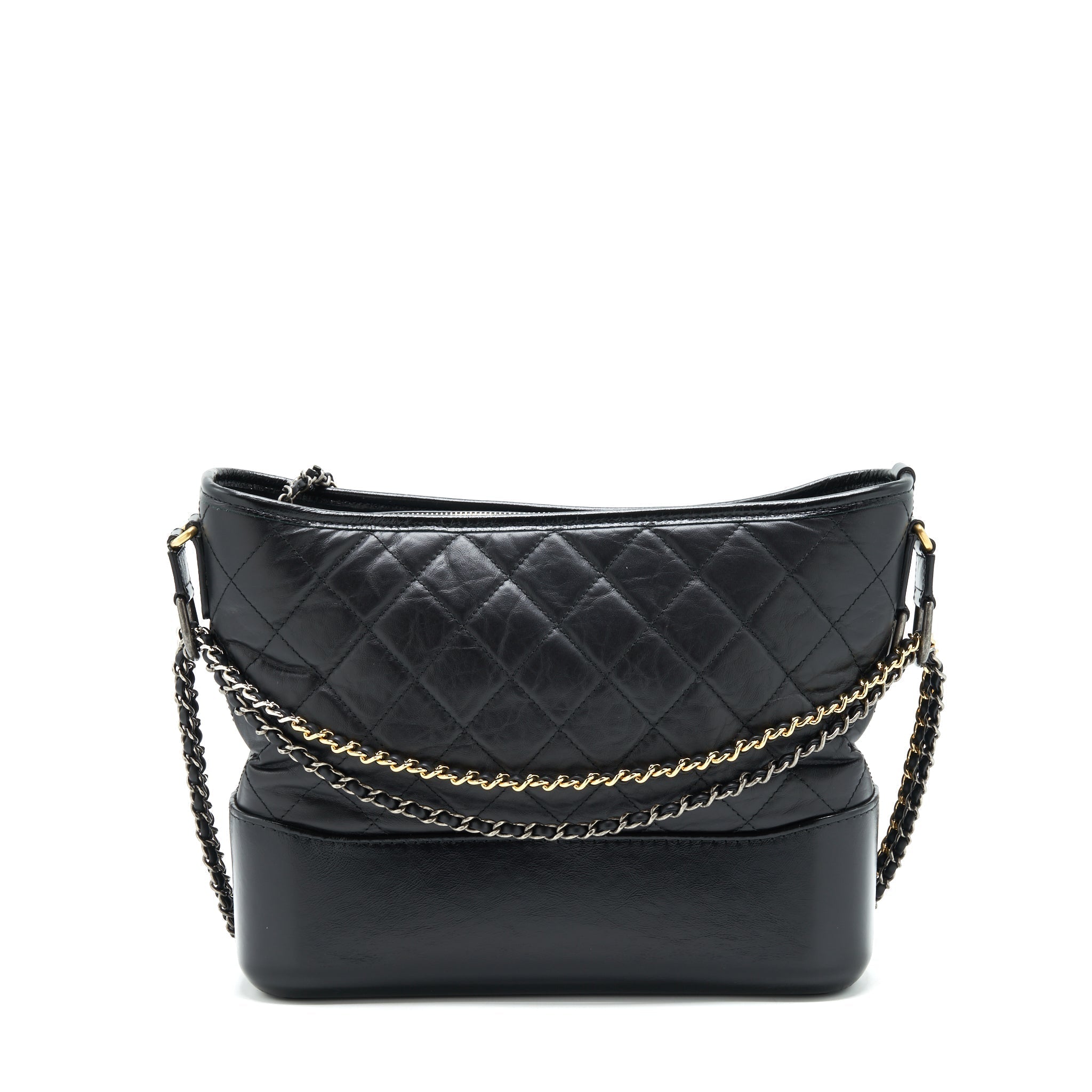 chanel-large-hobo-gabrielle-bag-black-with-gold-and-sliver-hardware