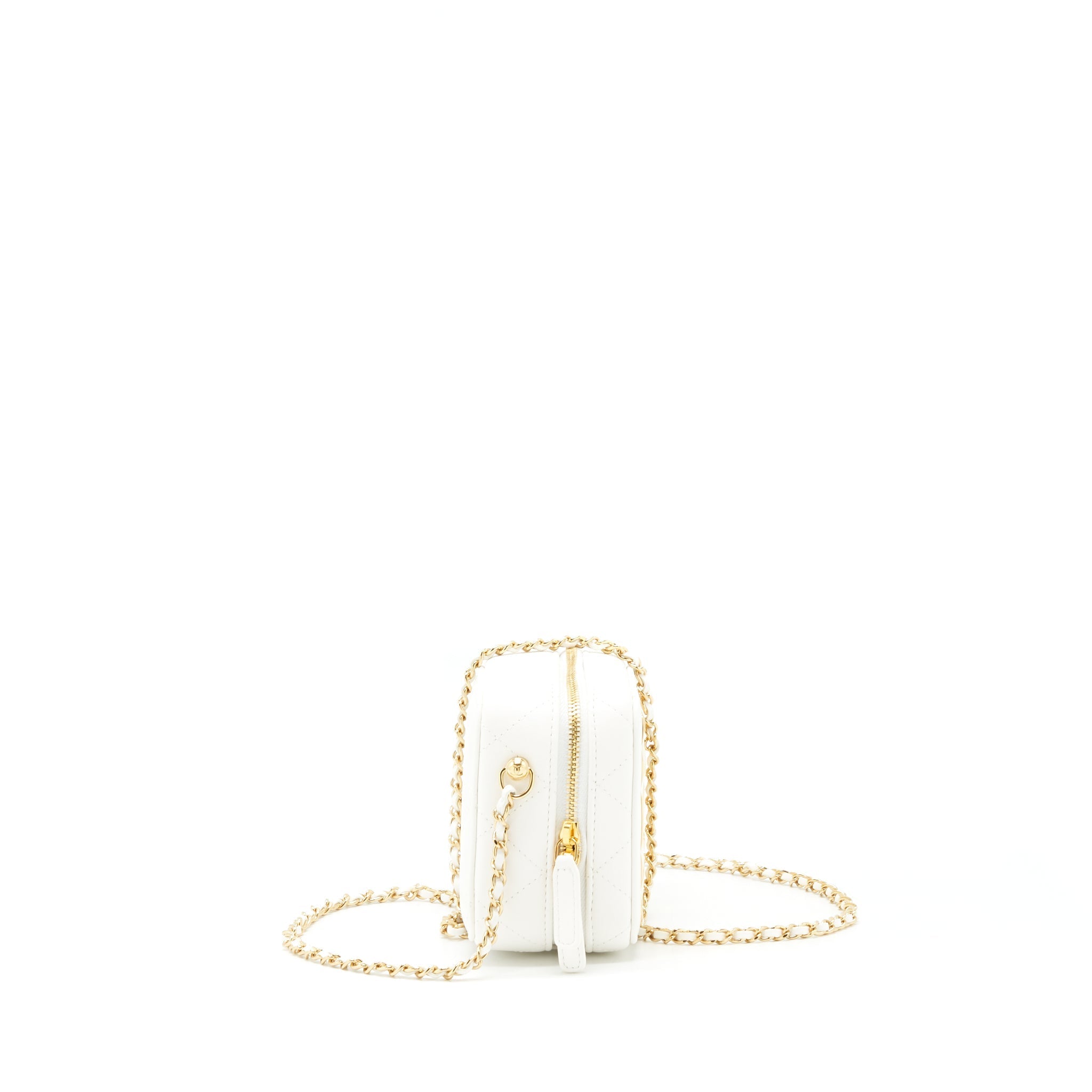 chanel-21k-small-metal-plate-vanity-with-chain-white-ghw