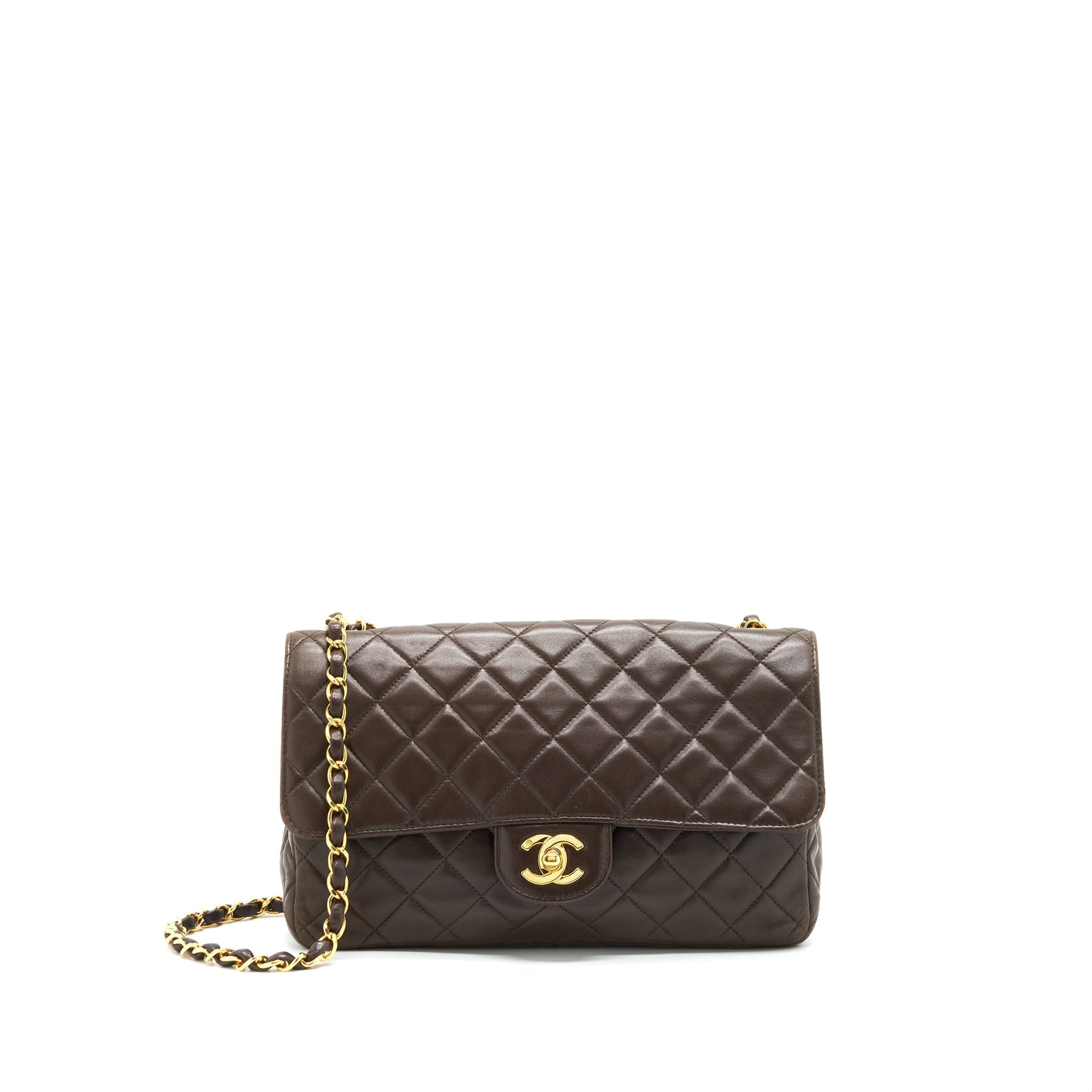 chanel-medium-flap-bag-chocolate-ghw