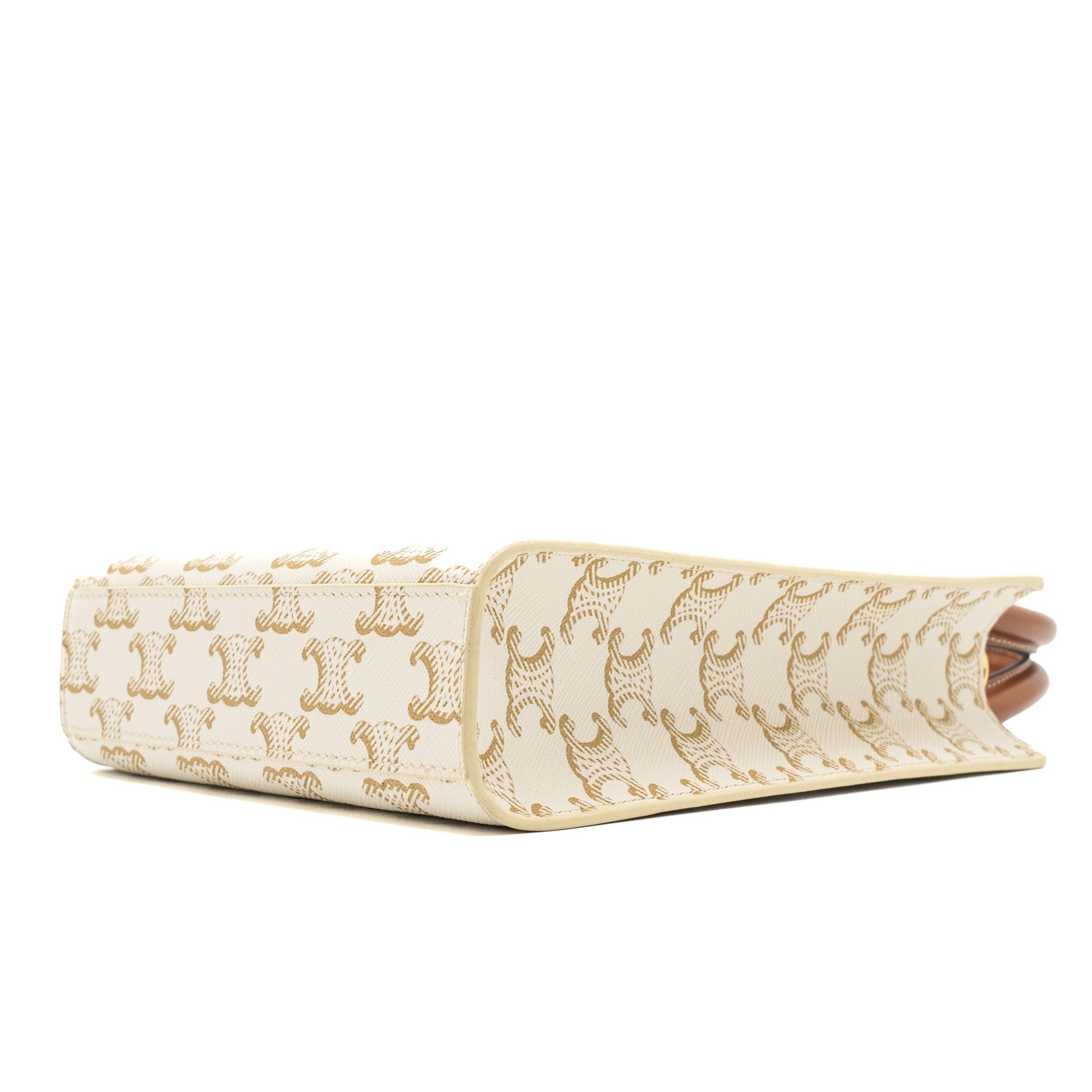 celine-mini-vertical-cabas-in-triomphe-canvas-calfskin-white-ghw