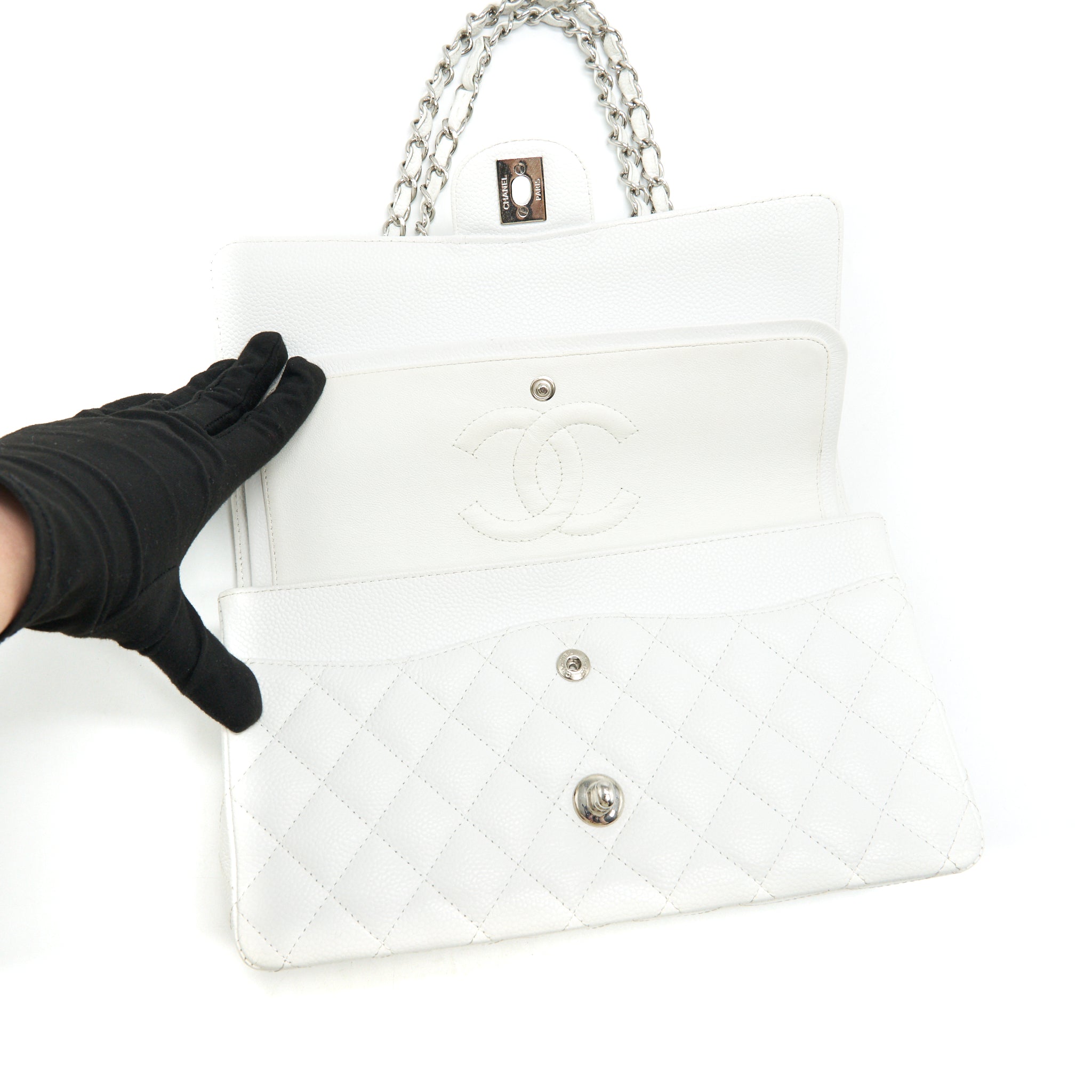 chanel-medium-classic-double-flap-bag-caviar-white-shw