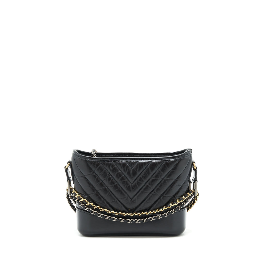chanel-chevron-gabrielle-hobo-bag-black-with-gold-and-silver-hardware