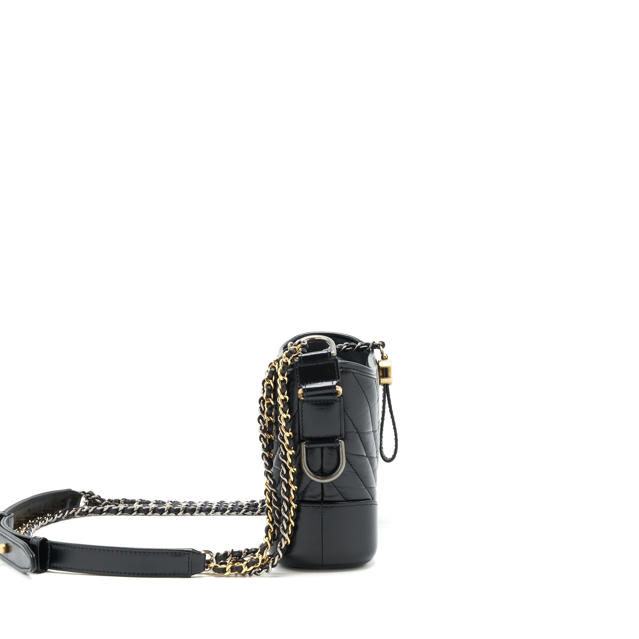 chanel-chevron-gabrielle-hobo-bag-black-with-gold-and-silver-hardware
