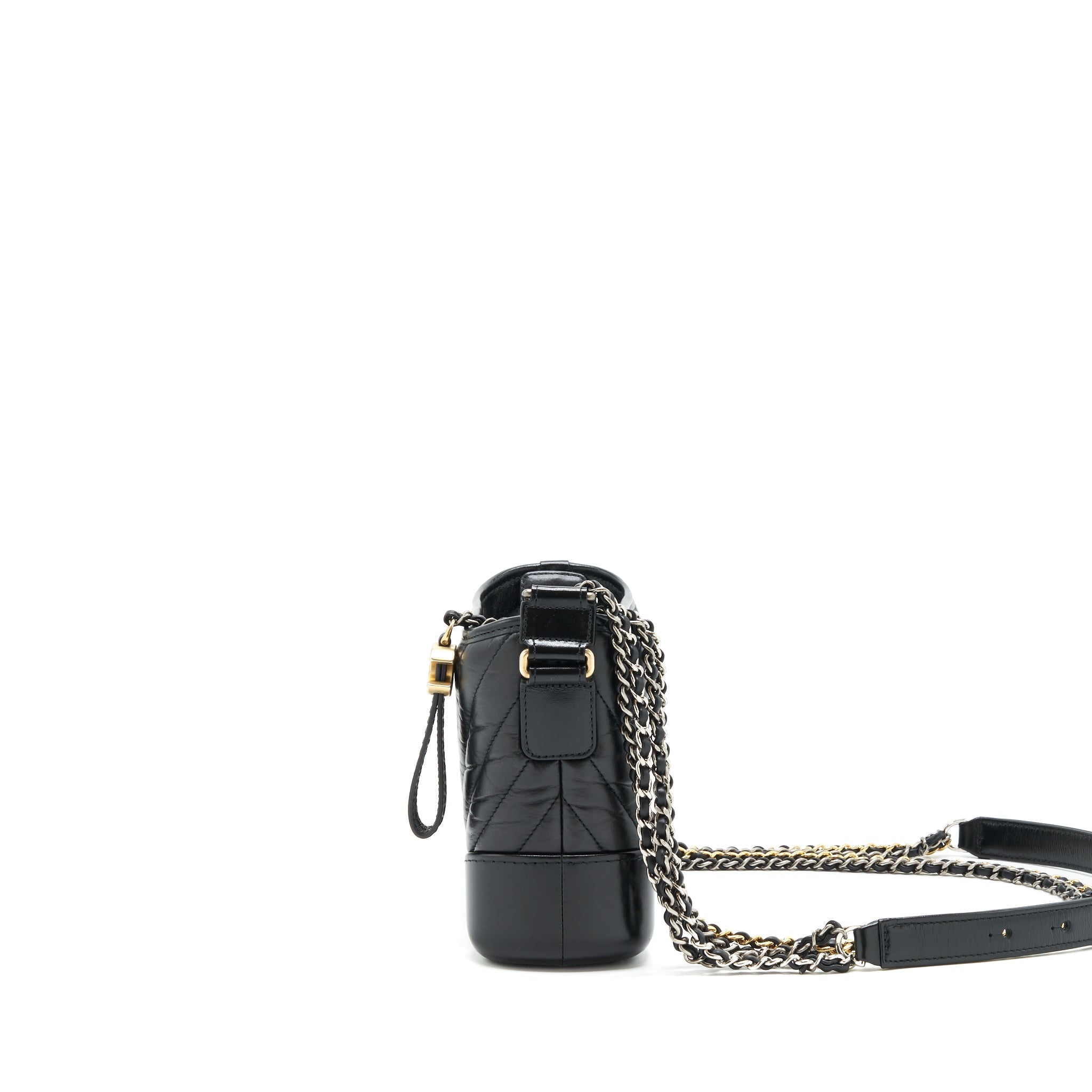 chanel-chevron-gabrielle-hobo-bag-black-with-gold-and-silver-hardware