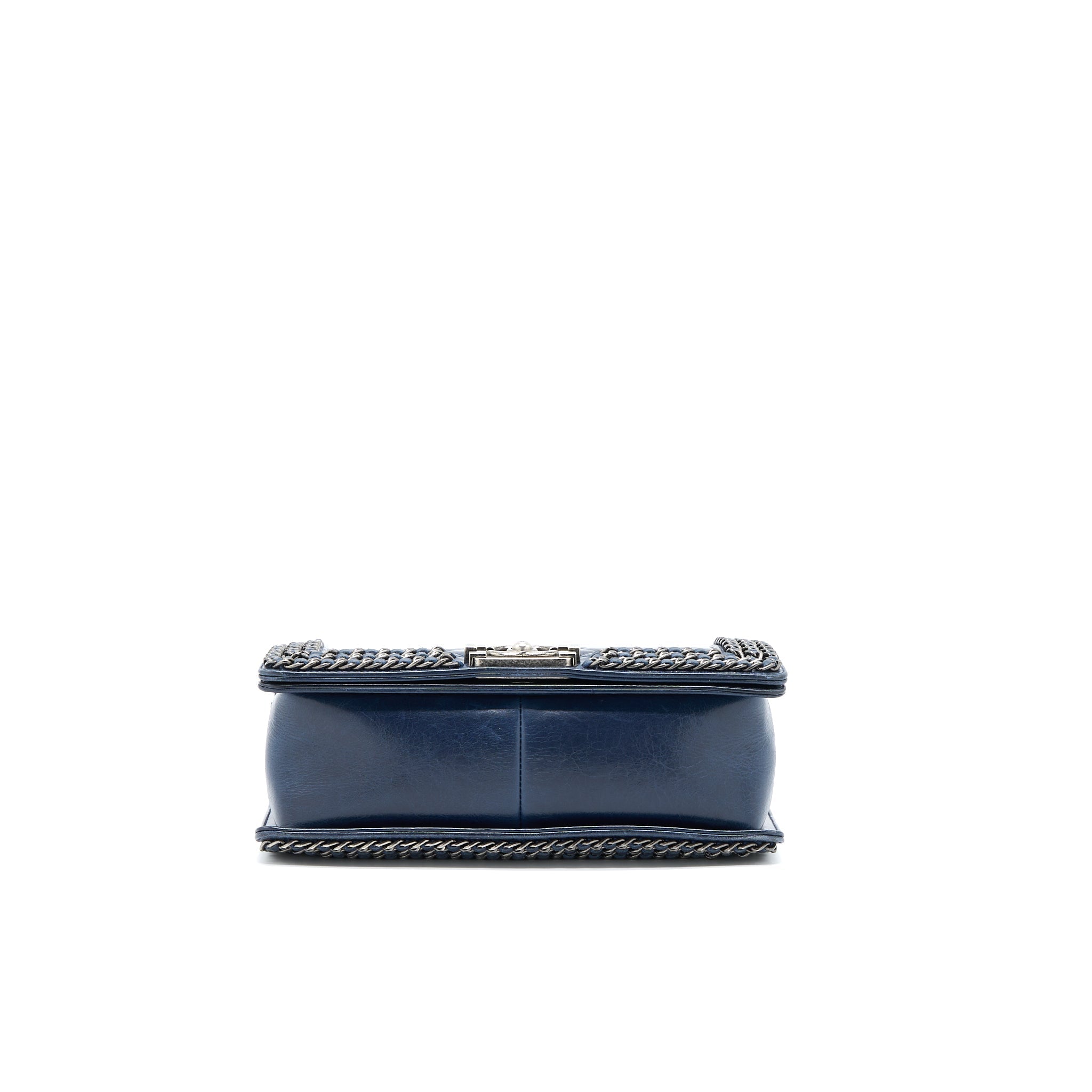 chanel-medium-boy-bag-limited-edition-with-chain-edge-aged-calfskin-navy-ruthenium-hardware