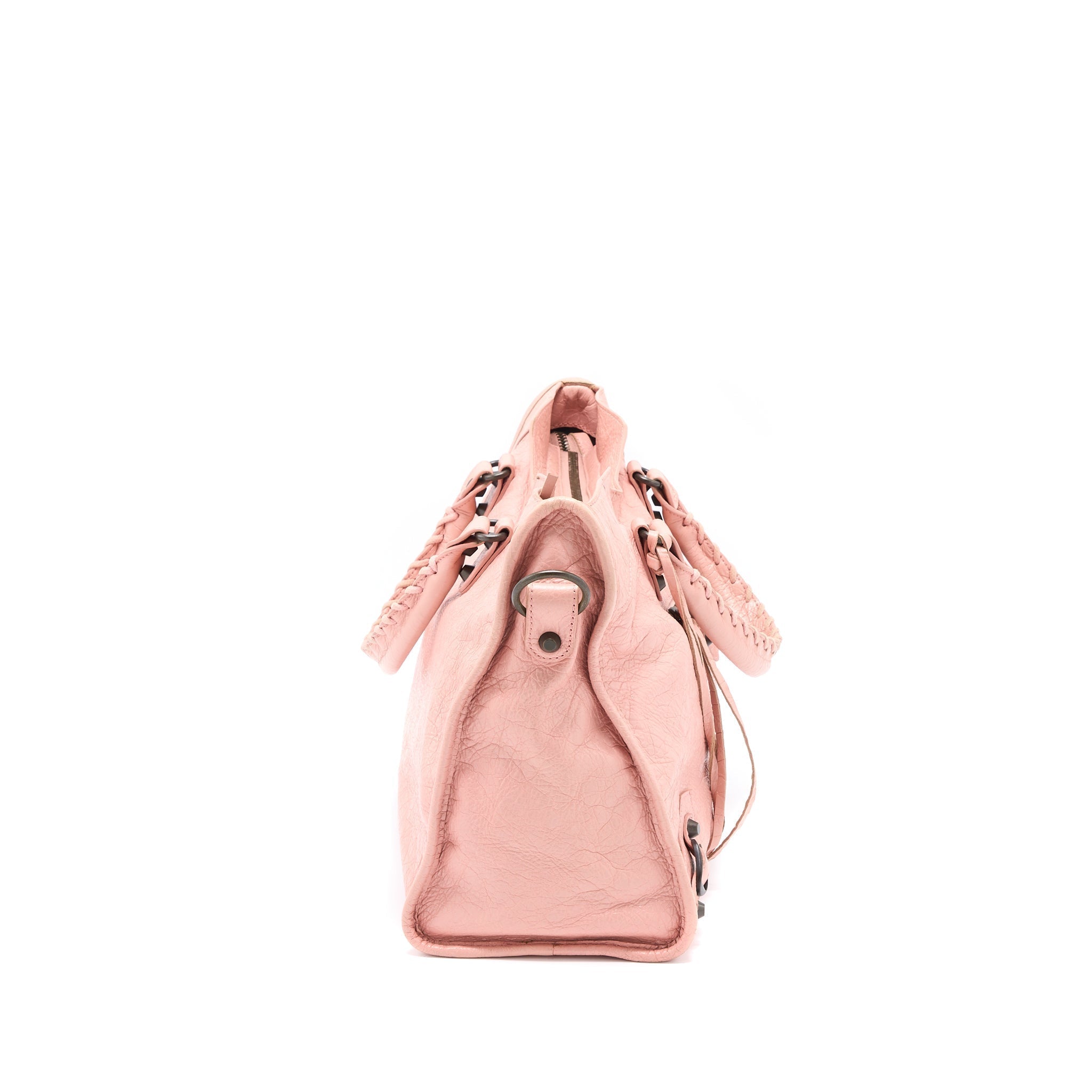 balenciaga-classic-city-bag-leather-pink-black-hardware