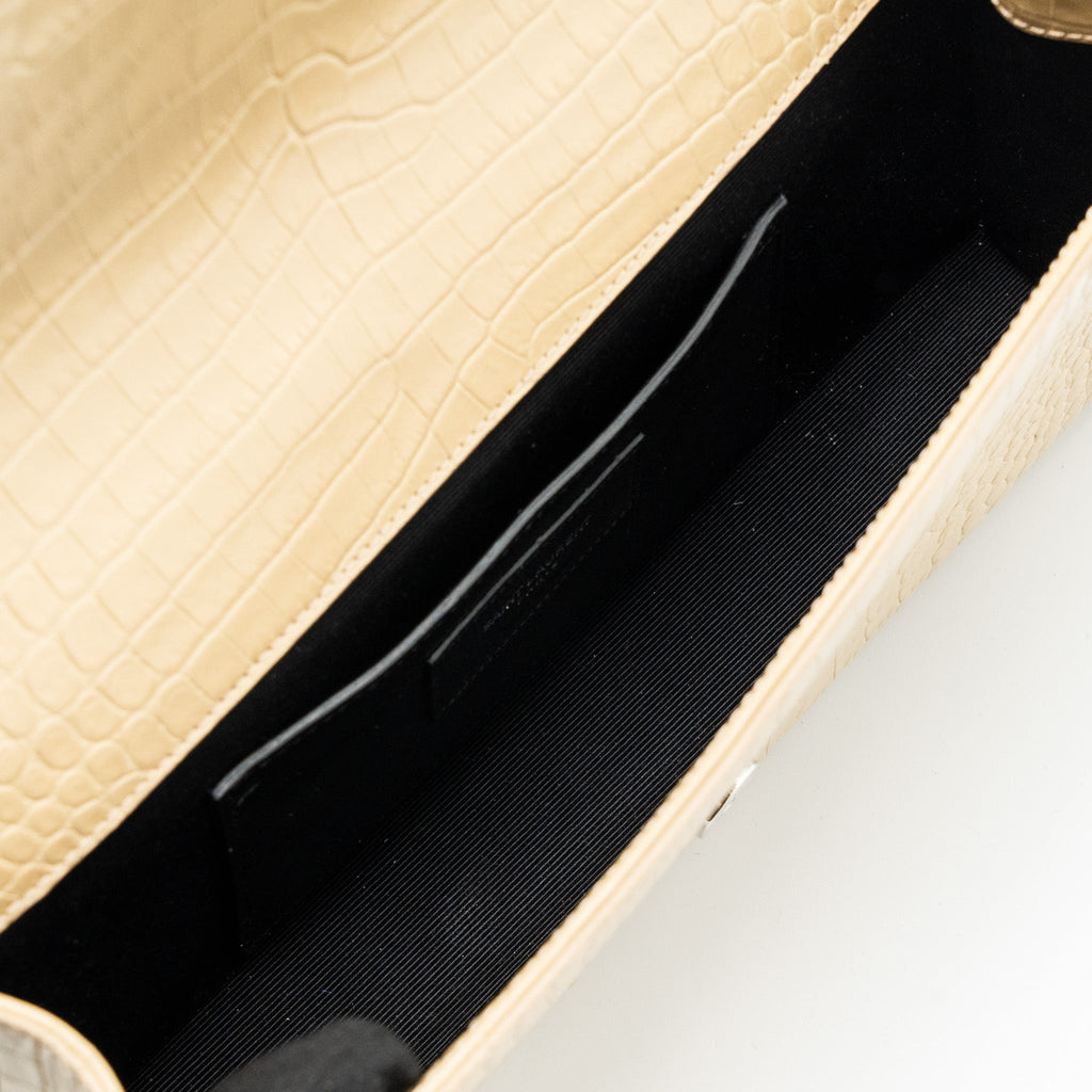 saint-laurent-kate-clutch-croc-embossed-leather-beige-shw