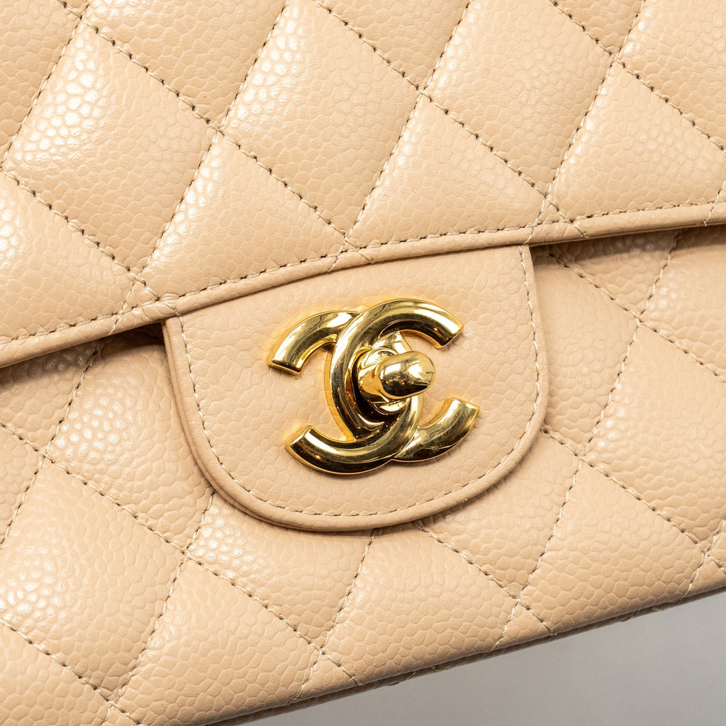 chanel-medium-classic-double-flap-bag-caviar-beige-ghw-4