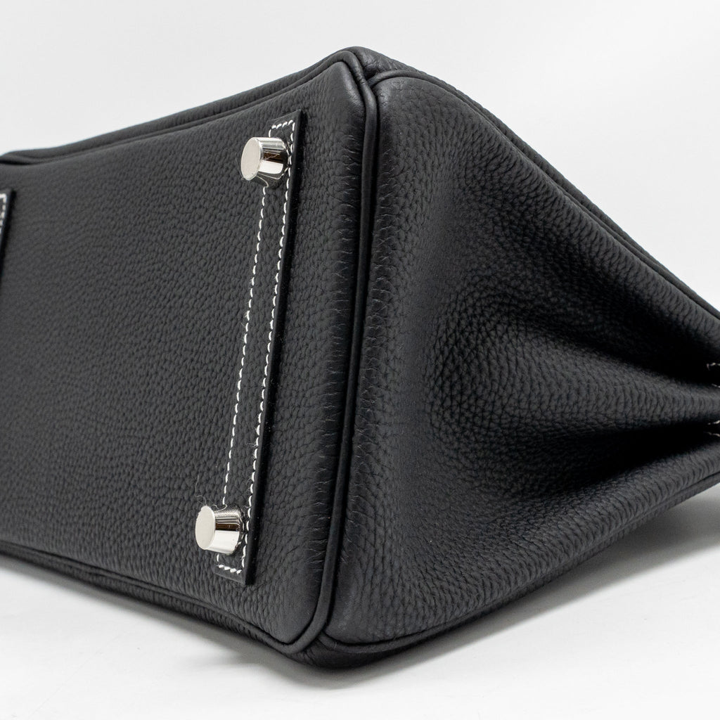 hermes-birkin-25-special-order-togo-black-white-stitching-brushed-shw-stamp-g