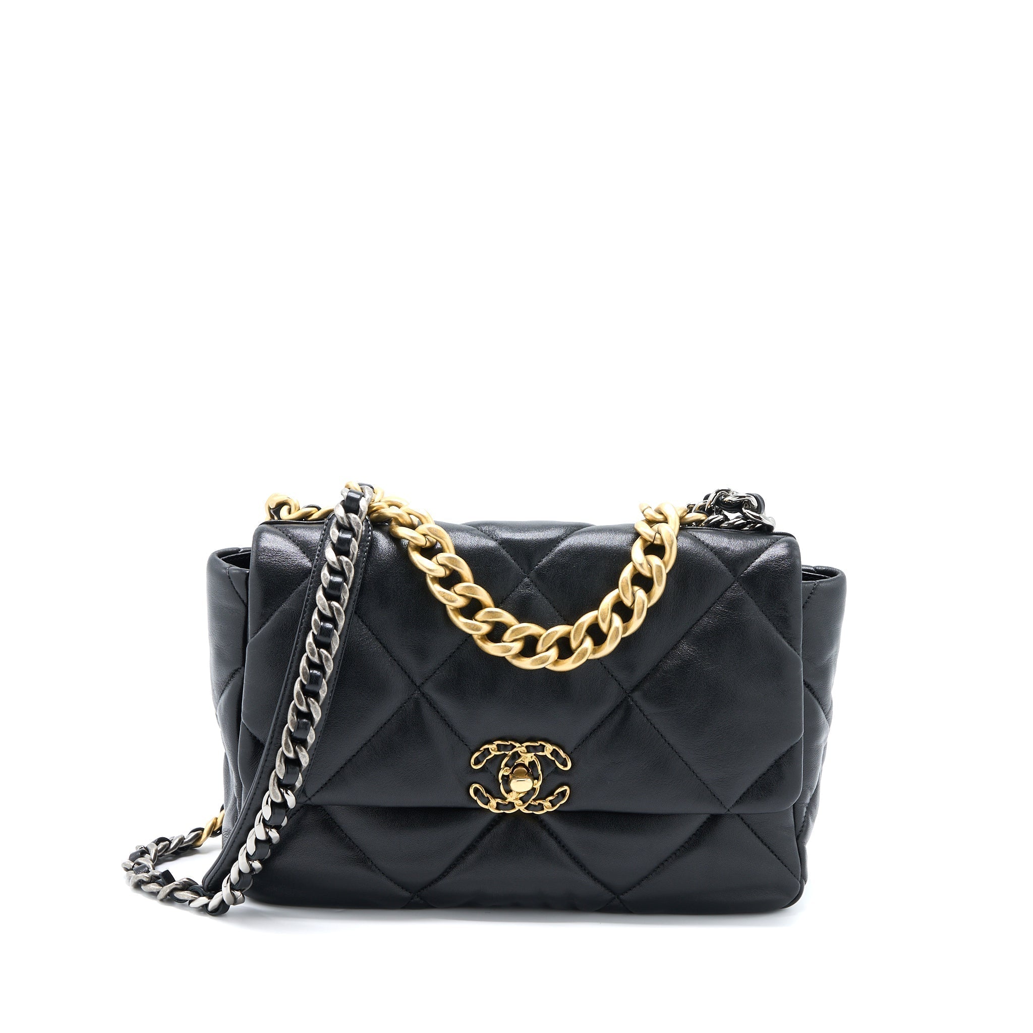 copy-of-chanel-medium-19-bag-lambskin-black-multicolour-hardware