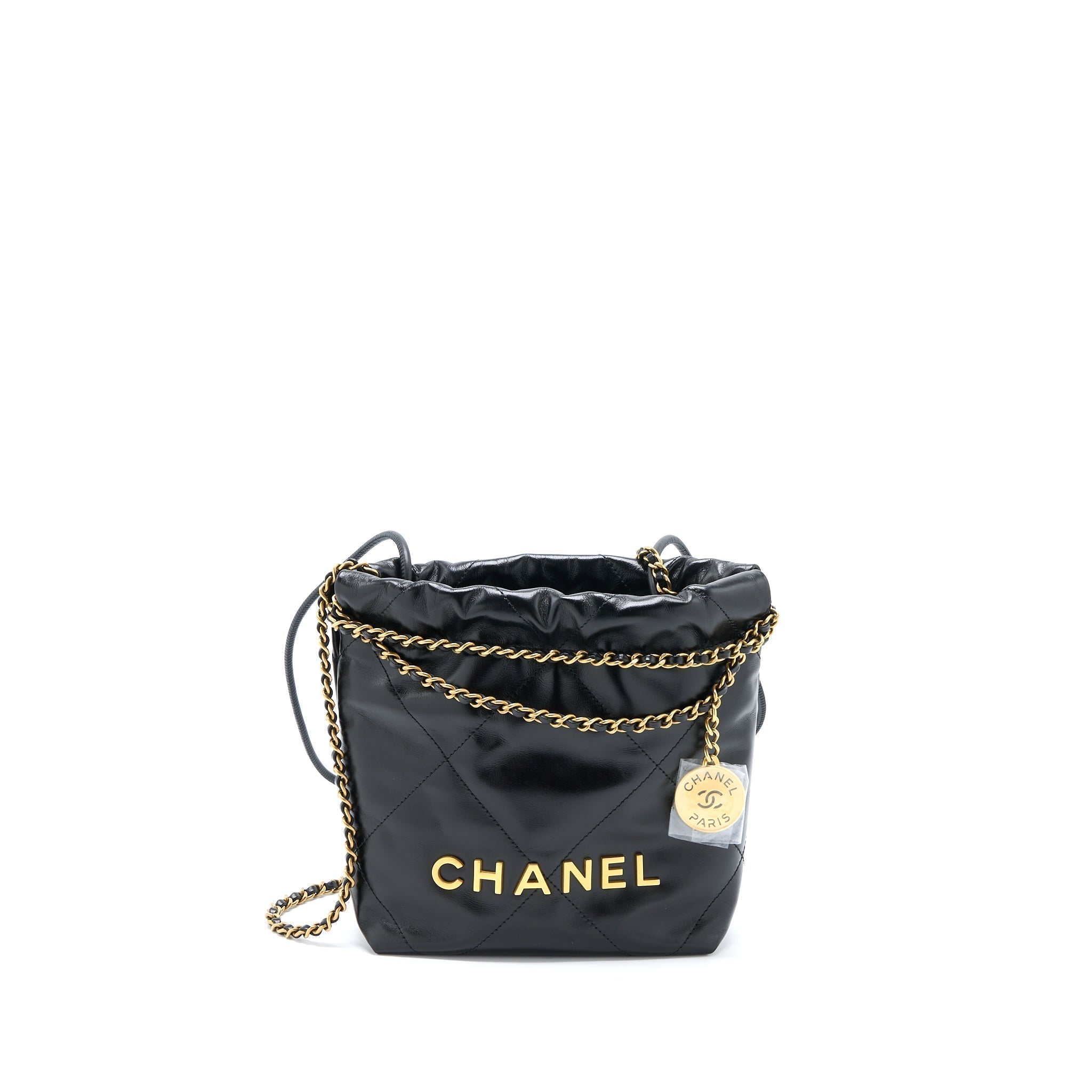 copy-of-chanel-mini-22-bag-shiny-calfskin-black-brushed-ghw-microchip