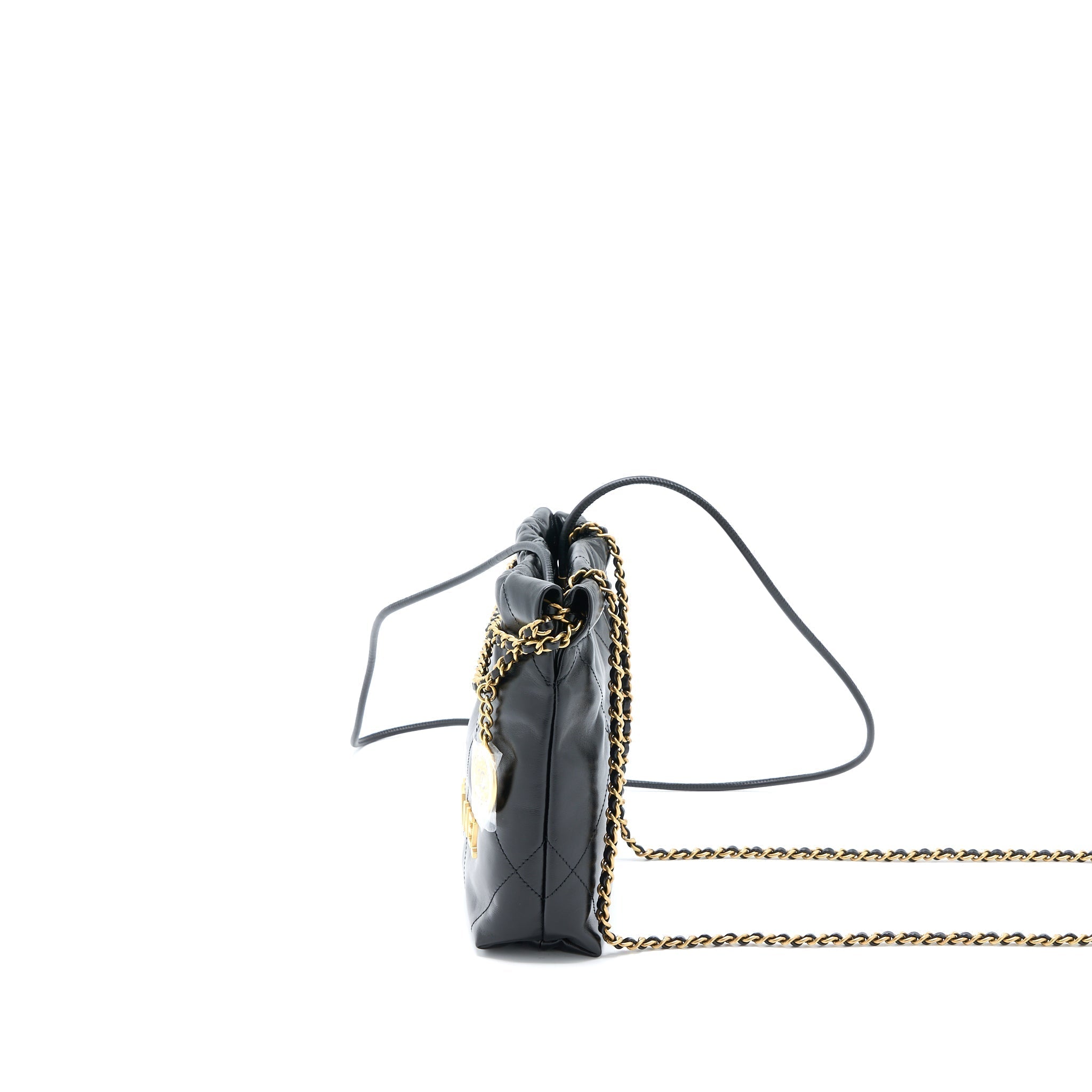 copy-of-chanel-mini-22-bag-shiny-calfskin-black-brushed-ghw-microchip