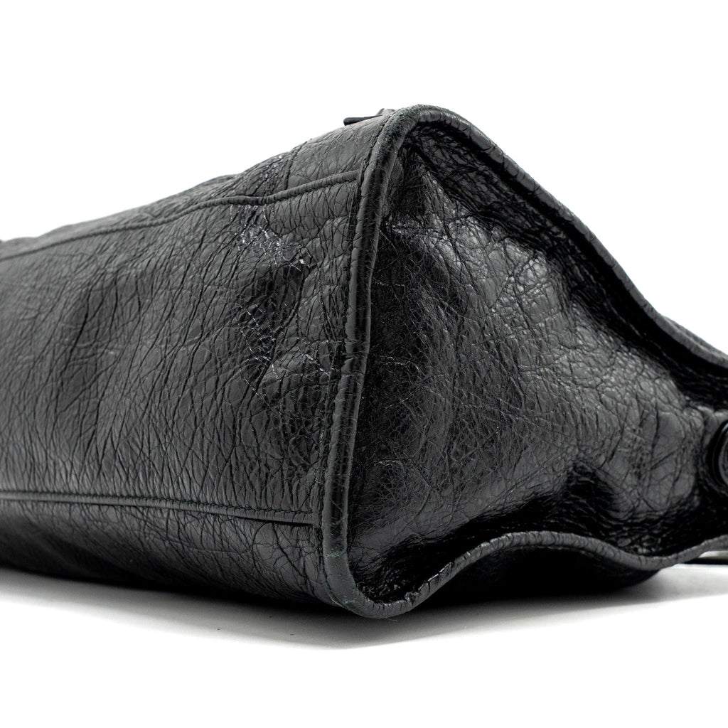 balenciaga-city-bag-calfskin-black-ruthenium-hardware