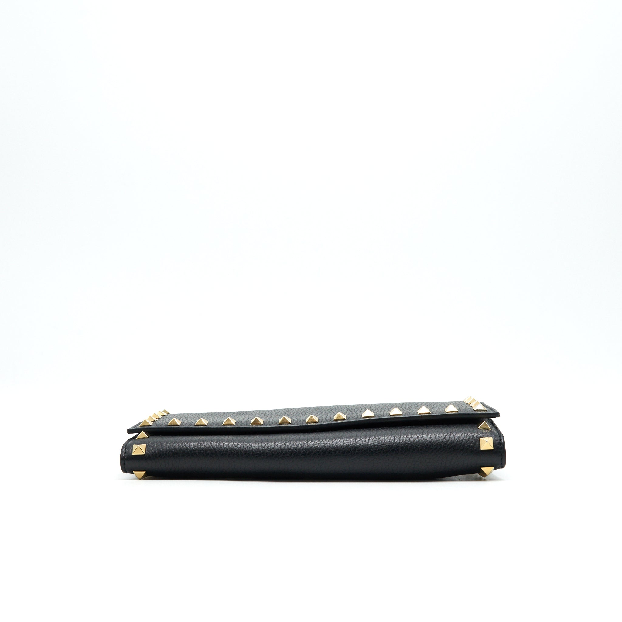 valentino-rockstud-long-wallet-black