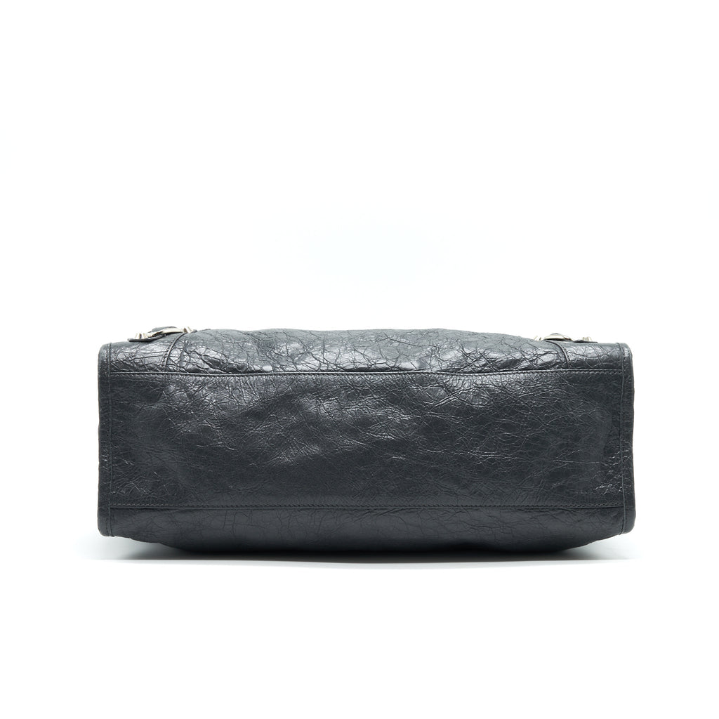 balenciaga-medium-giant-city-bag-grey-with-shw