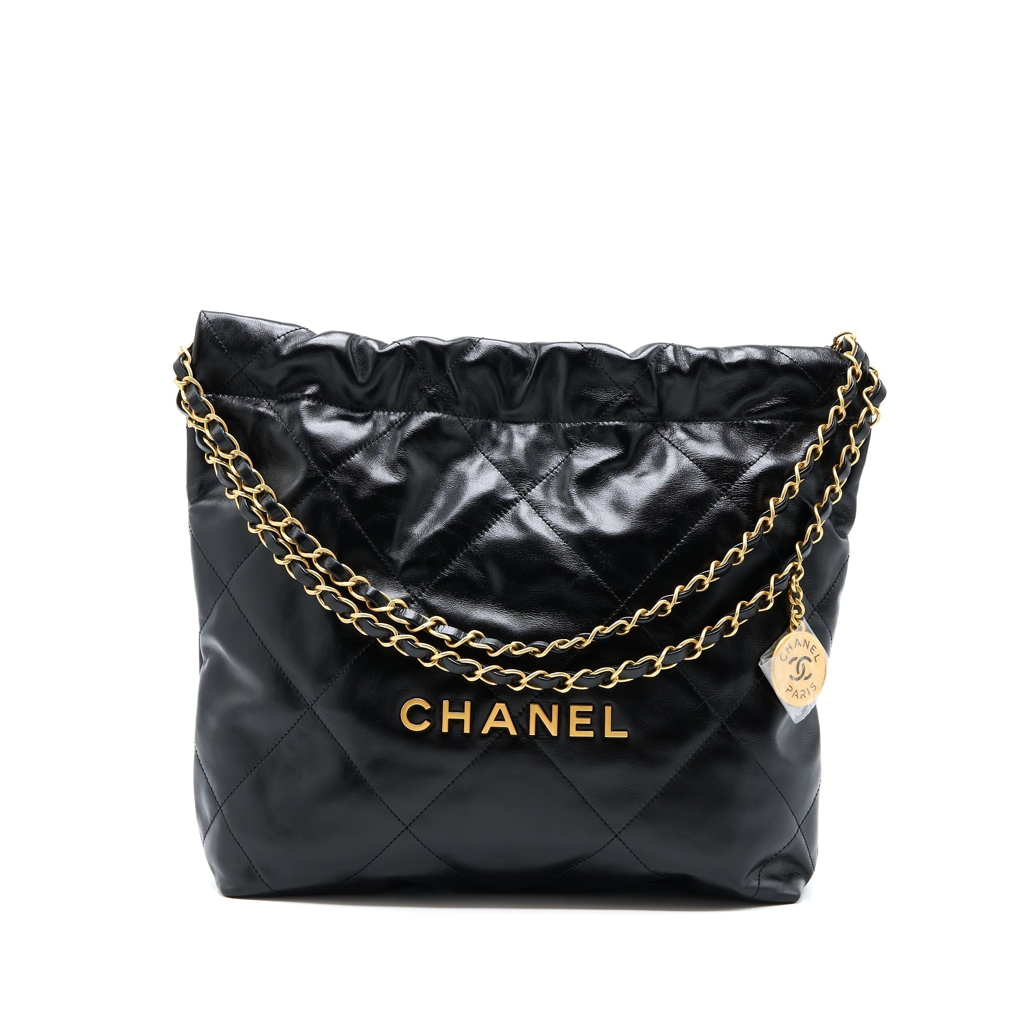 chanel-small-22-bag-gold-letter-shiny-calfskin-black-ghw-microchip-1