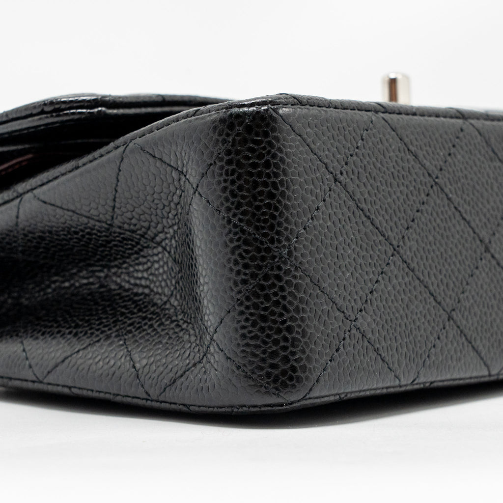 chanel-small-classic-double-flap-bag-caviar-black-shw-copy