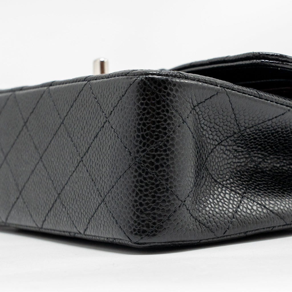 chanel-small-classic-double-flap-bag-caviar-black-shw-copy