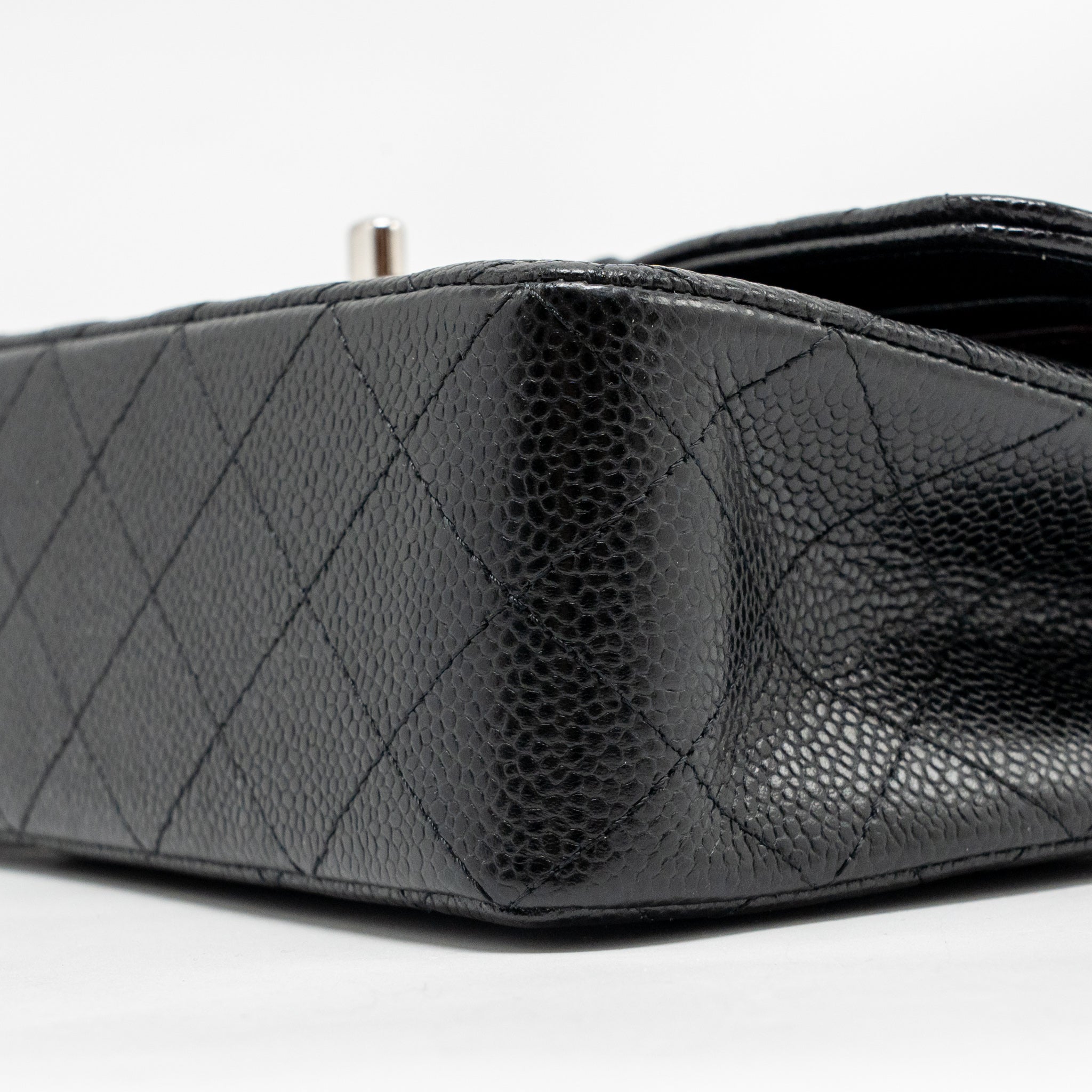 chanel-small-classic-double-flap-bag-caviar-black-shw-copy
