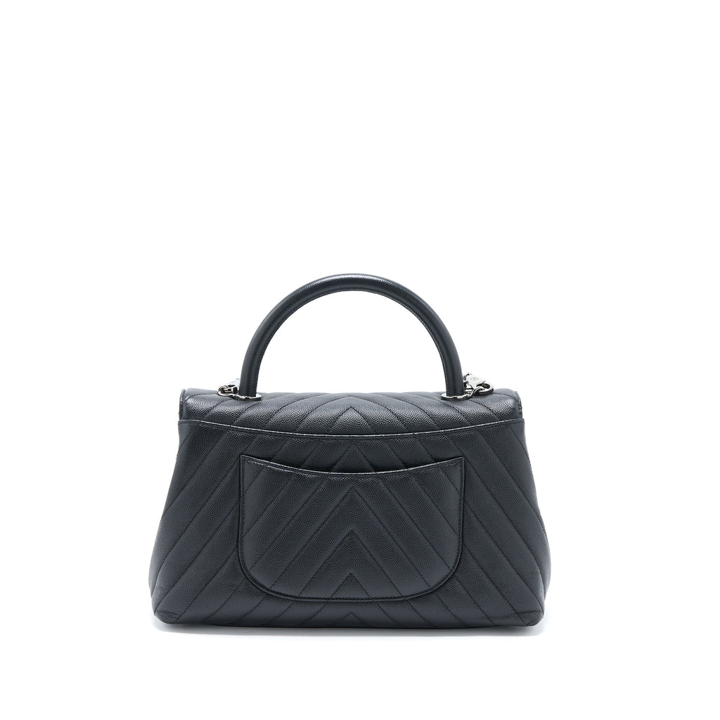 copy-of-chanel-medium-coco-handle-chevron-caviar-black-shw