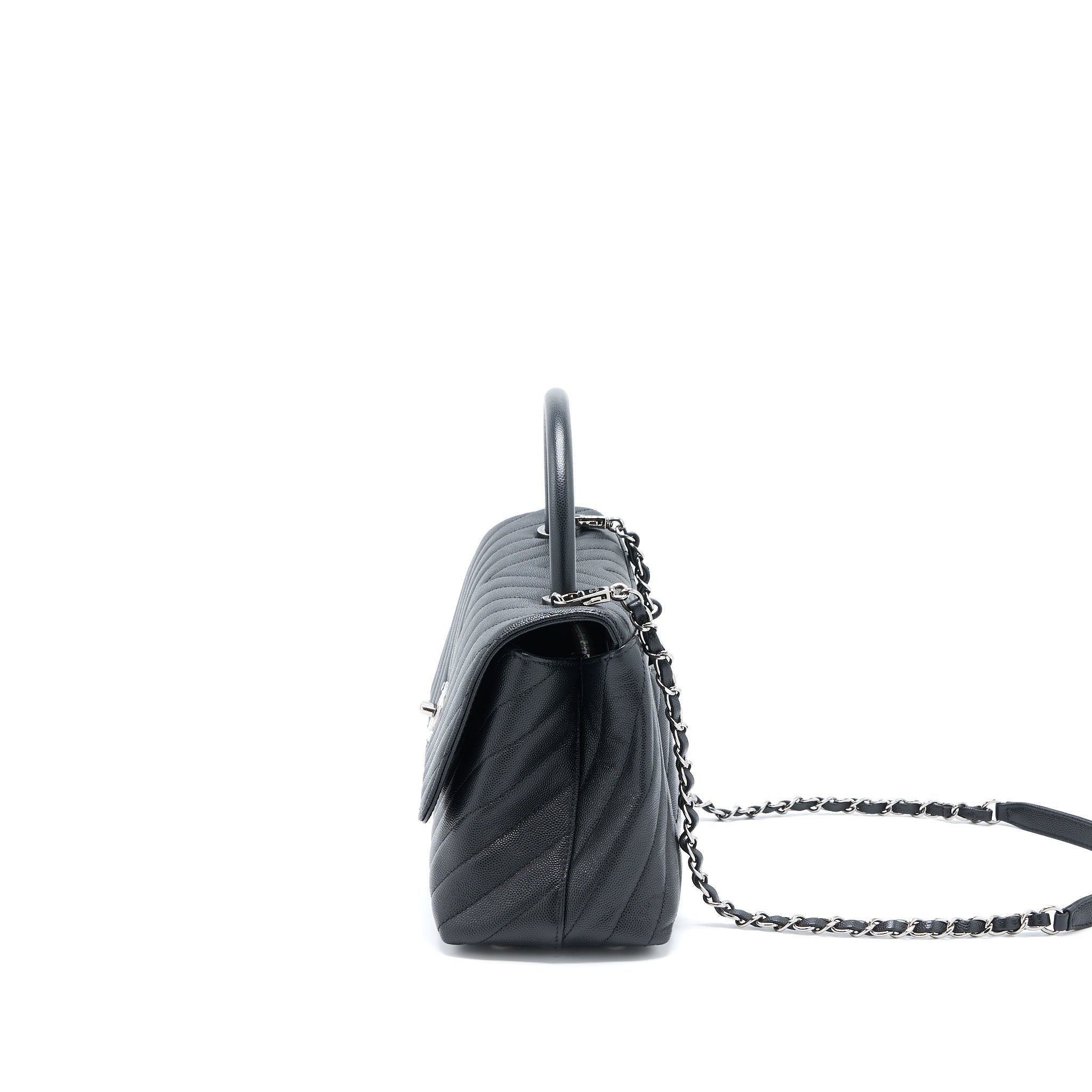 copy-of-chanel-medium-coco-handle-chevron-caviar-black-shw