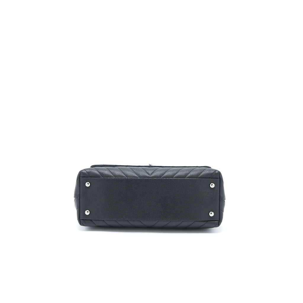 copy-of-chanel-medium-coco-handle-chevron-caviar-black-shw