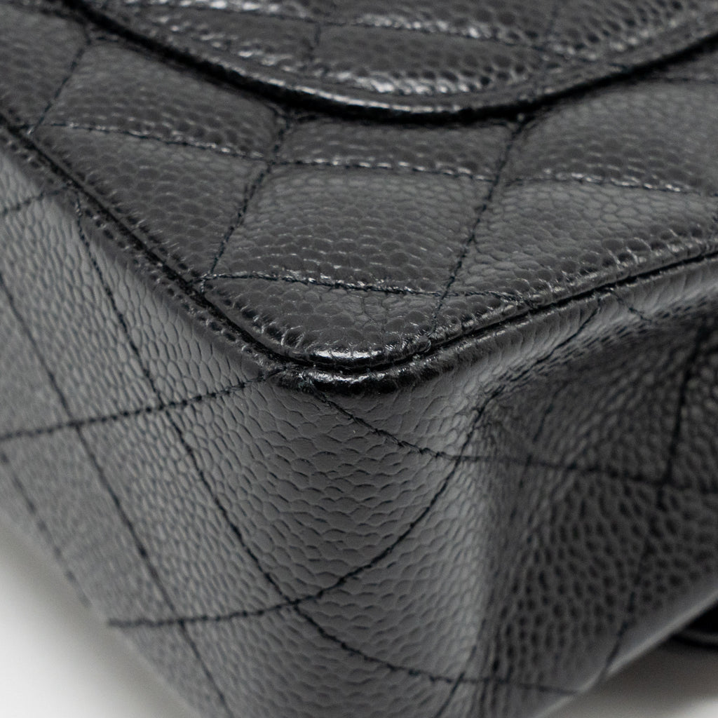 chanel-small-classic-double-flap-bag-caviar-black-shw-copy