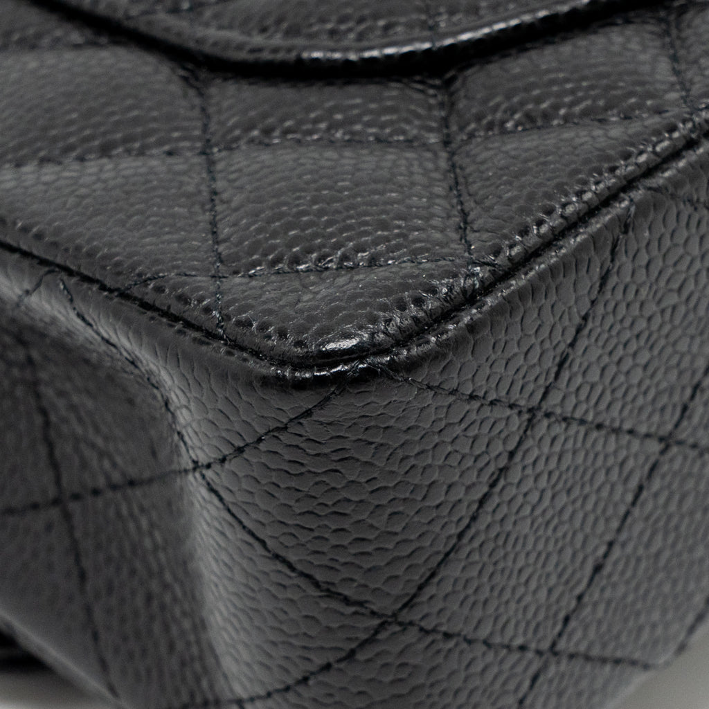 chanel-small-classic-double-flap-bag-caviar-black-shw-copy