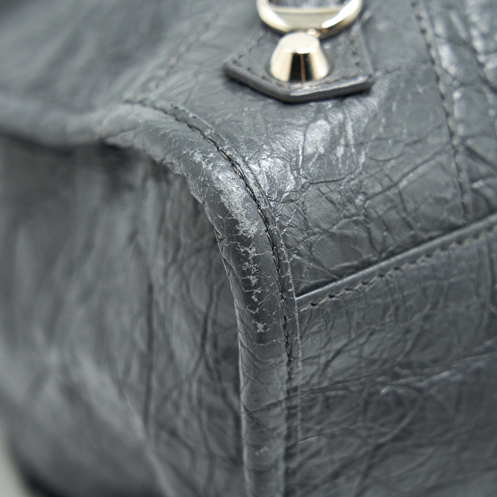balenciaga-medium-giant-city-bag-grey-with-shw