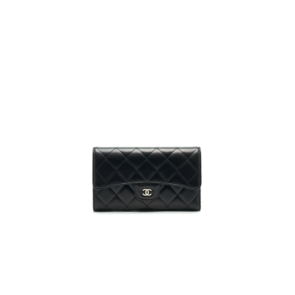 chanel-classic-flap-wallet-lambskin-black-shw