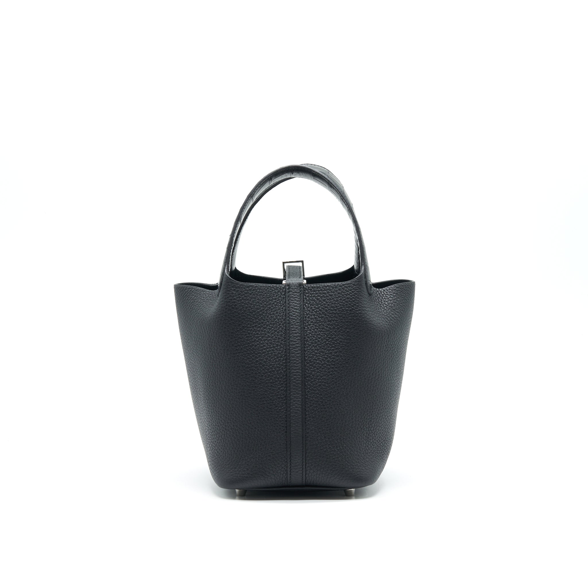 hermes-picotin-lock-18-touch-bag-clemence-with-alligator-handle-black-shw