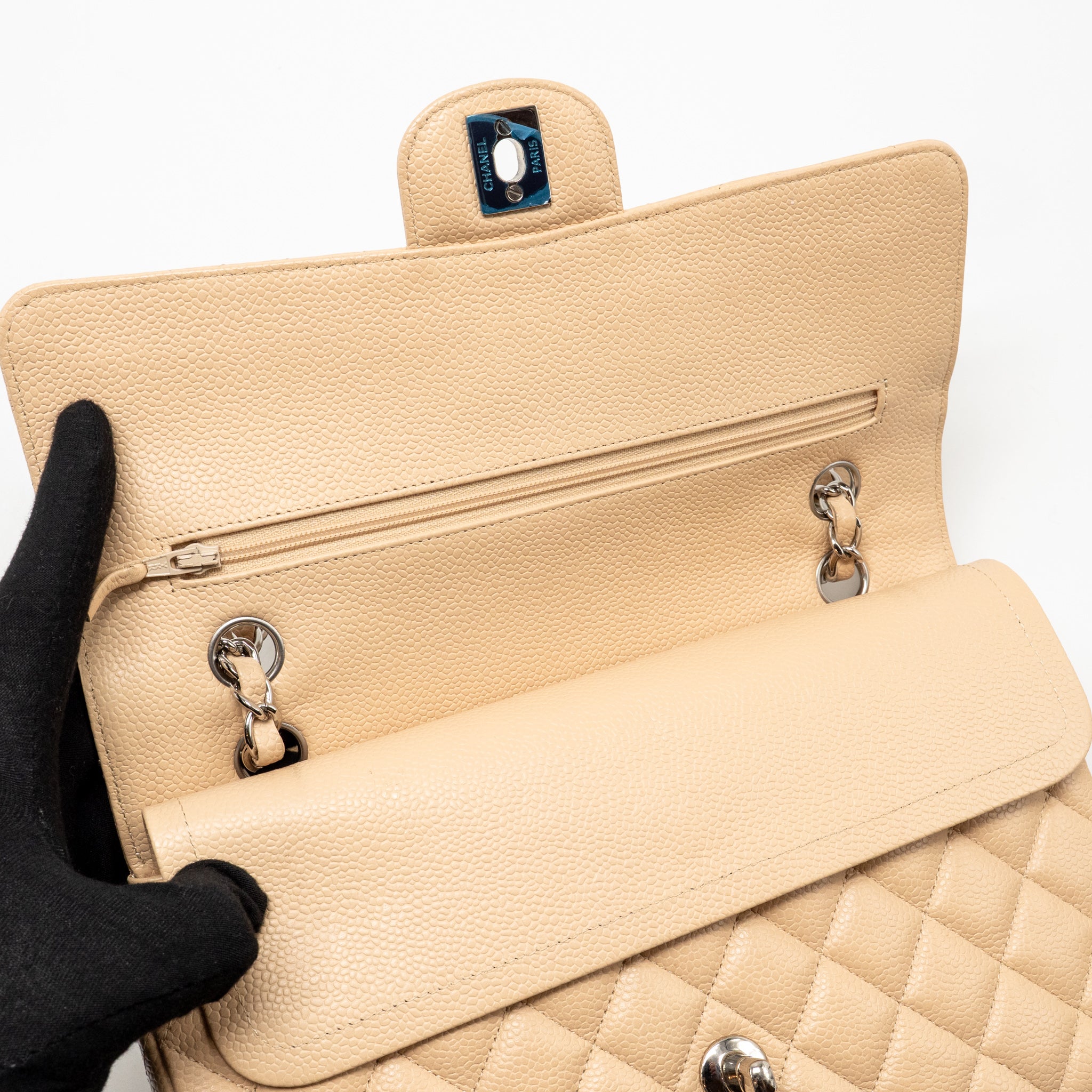 chanel-medium-classic-double-flap-bag-caviar-beige-shw-1