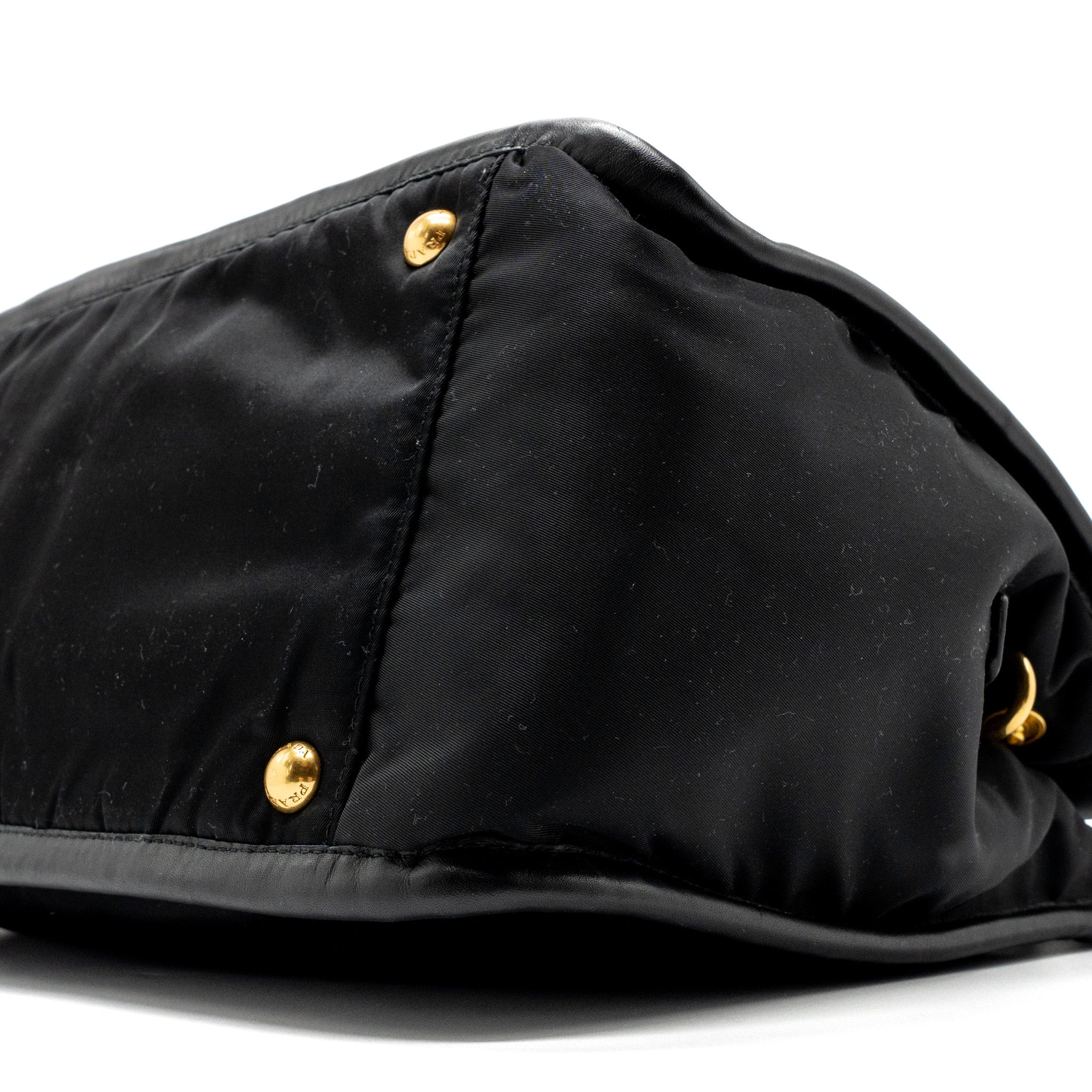 prada-tote-bag-nylon-leather-black-ghw