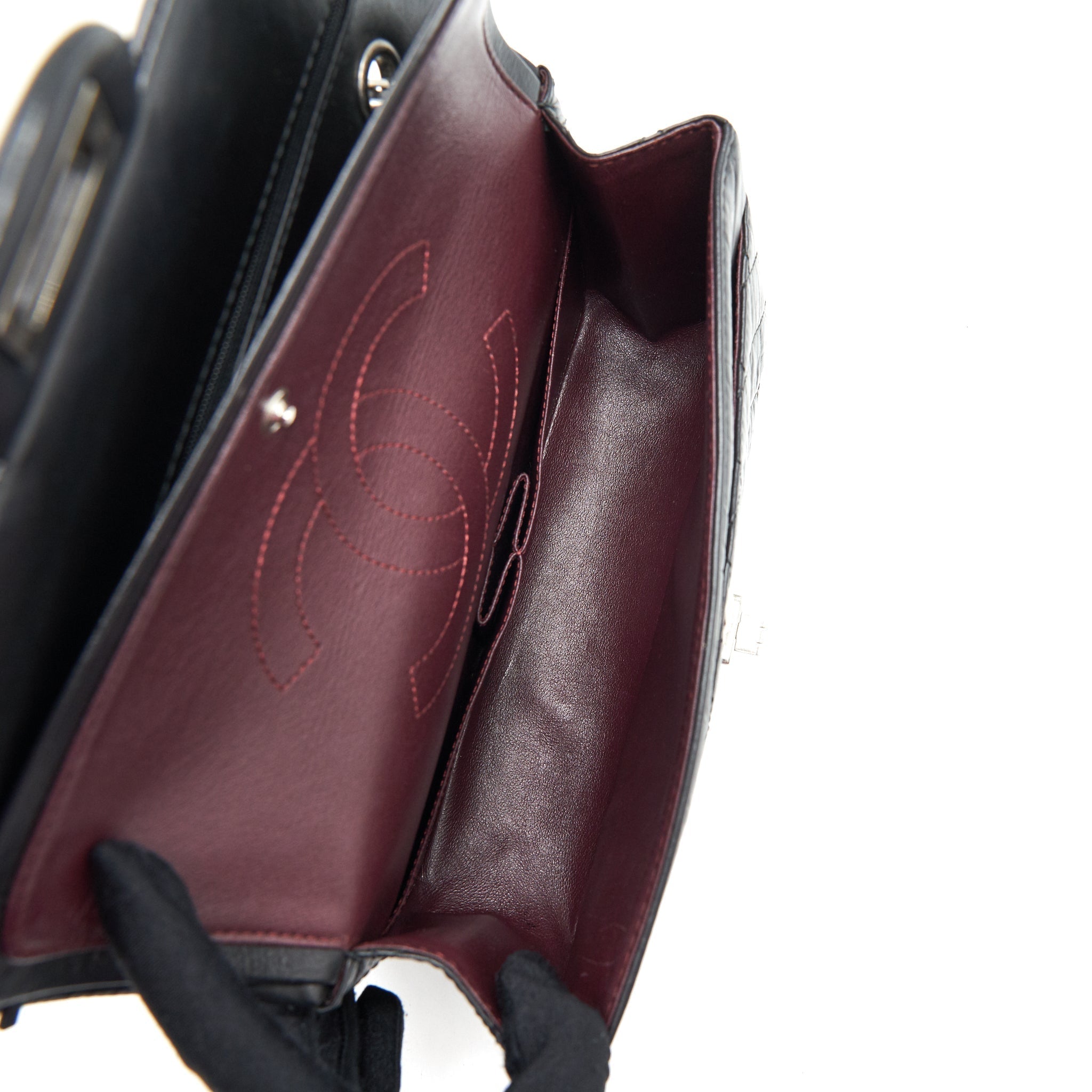 chanel-reissue-2-55-double-flap-bag-calfskin-black-shw
