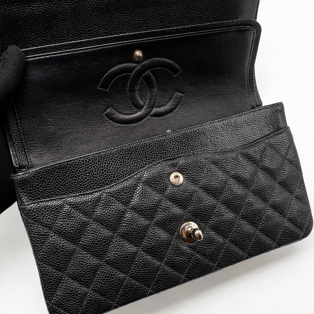 chanel-medium-classic-double-flap-bag-caviar-black-shw-9