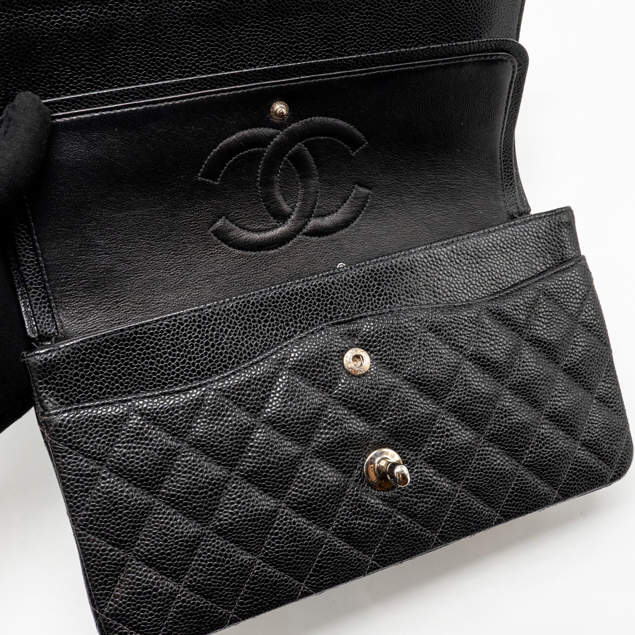 chanel-medium-classic-double-flap-bag-caviar-black-shw-9