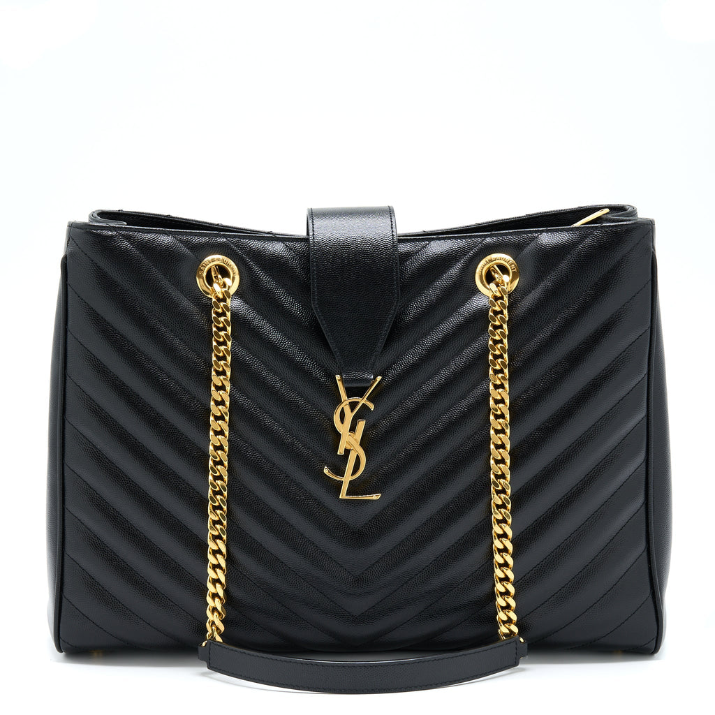 saint-laurent-ysl-chevron-tote-bag-black-ghw