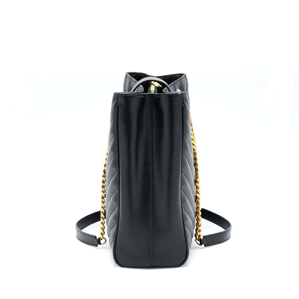 saint-laurent-ysl-chevron-tote-bag-black-ghw