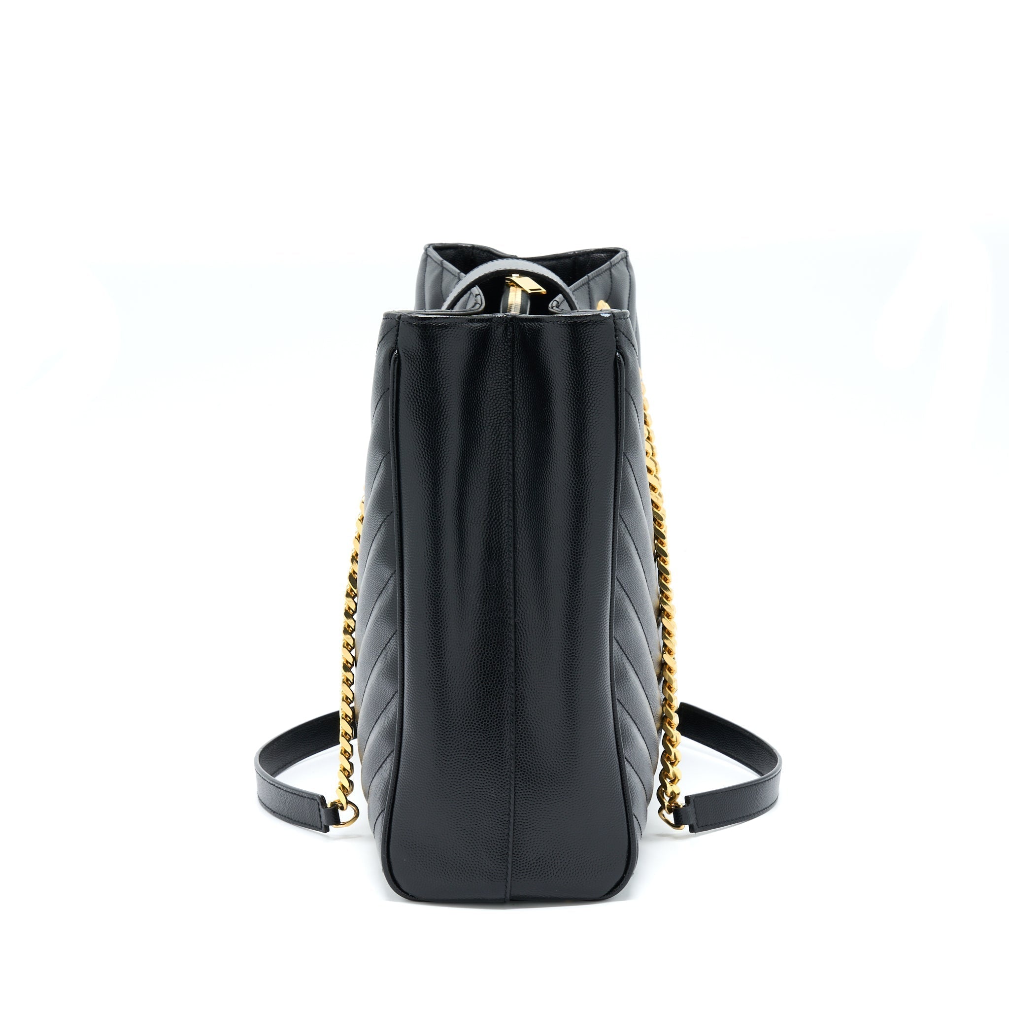 saint-laurent-ysl-chevron-tote-bag-black-ghw
