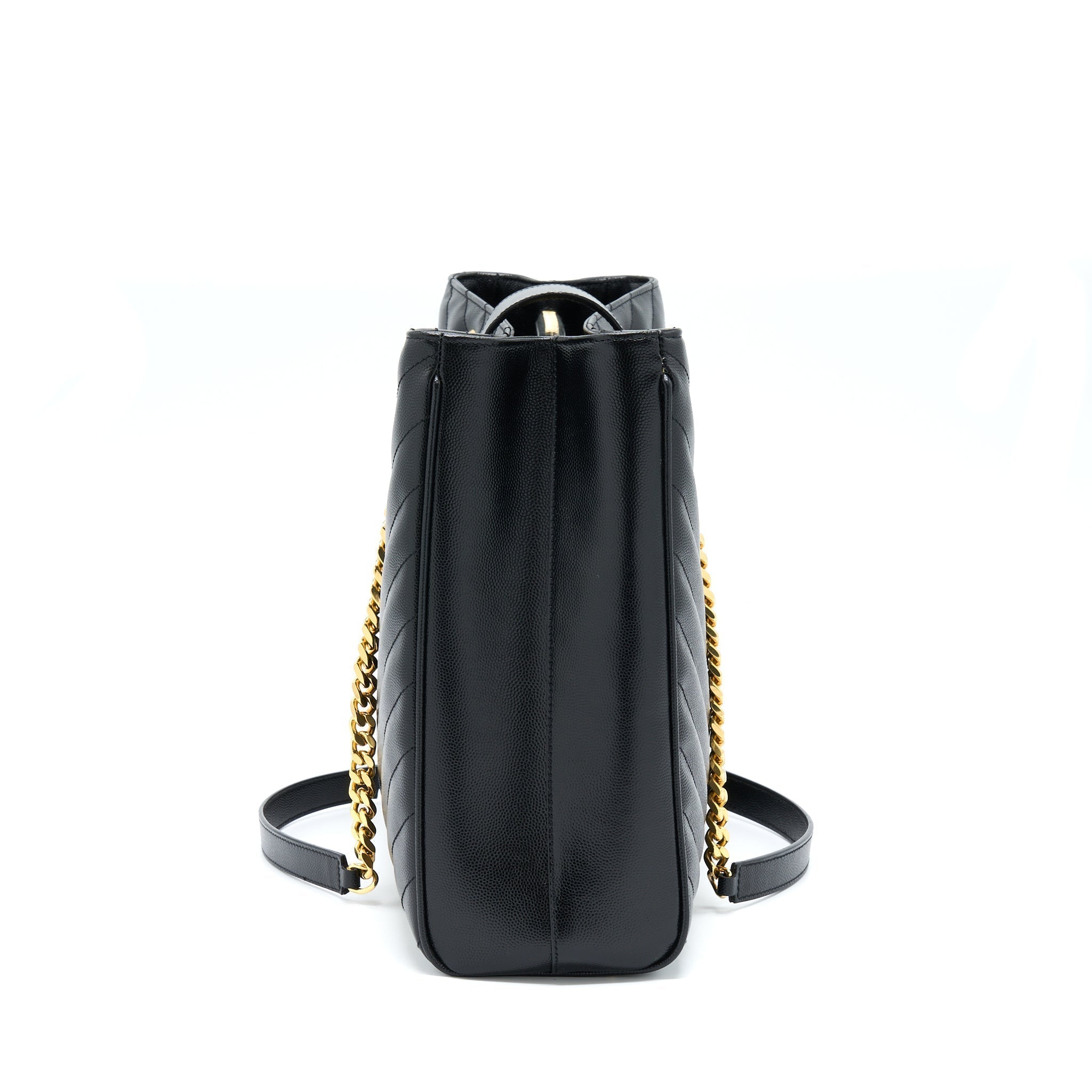 saint-laurent-ysl-chevron-tote-bag-black-ghw